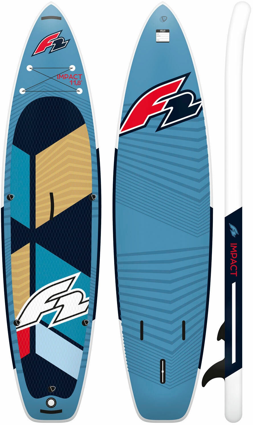 F2 SUP-Board »Impact turquoise 10,8«, (Packung, 5 tlg.)