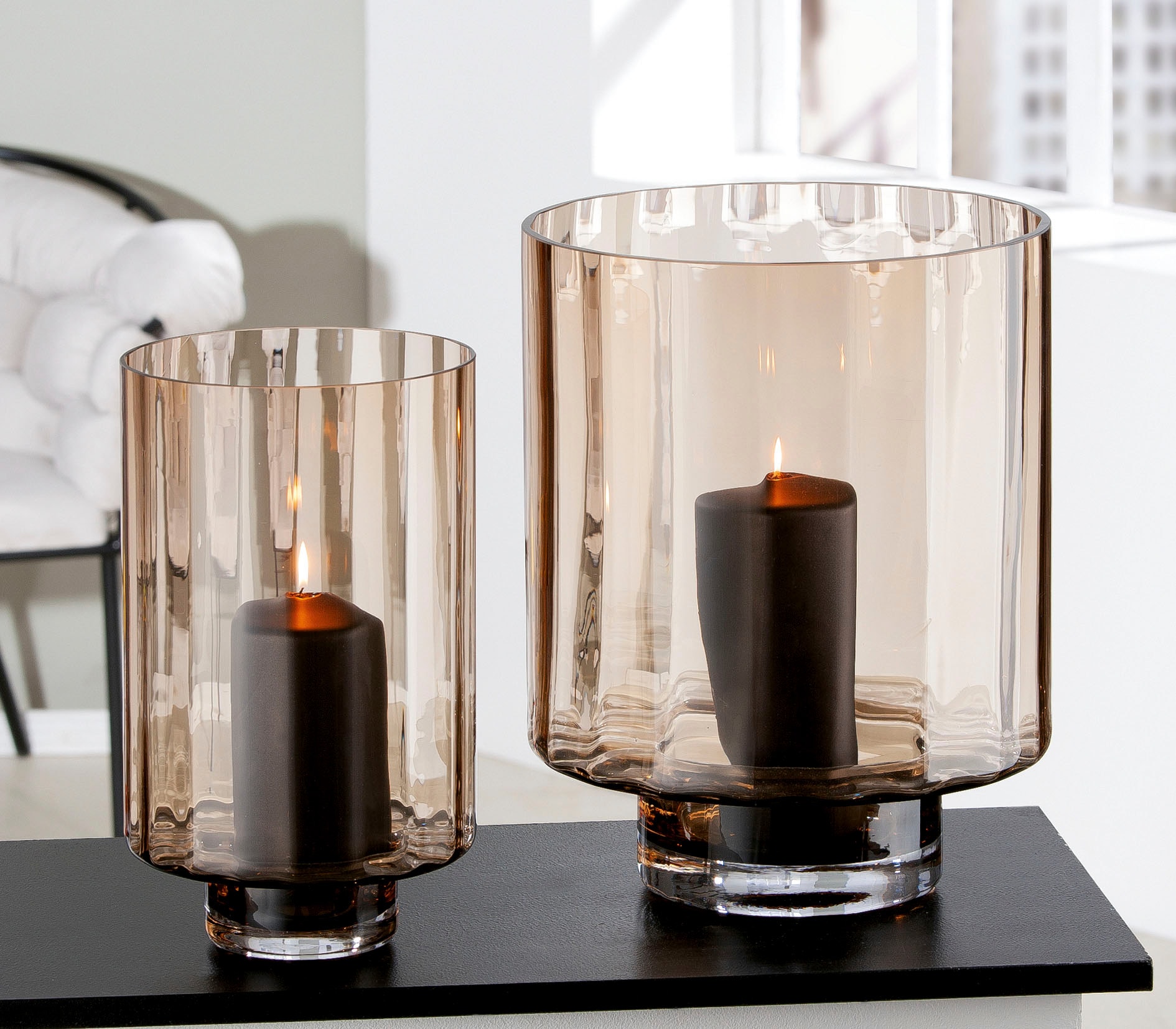 Kerzenhalter aus Glas St.), Windlicht (1 »Novus«, GILDE kaufen online