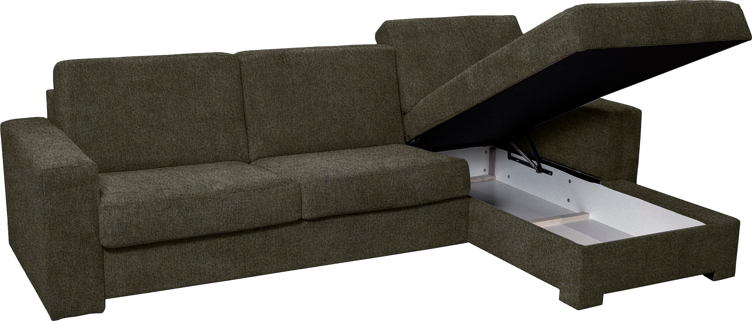 Home affaire Ecksofa Roma "L" Dauerschlaffunktion, mit Unterfederung, Matratzenhöhe 14cm, Liegemaße ca 163x198 cm, L-Form