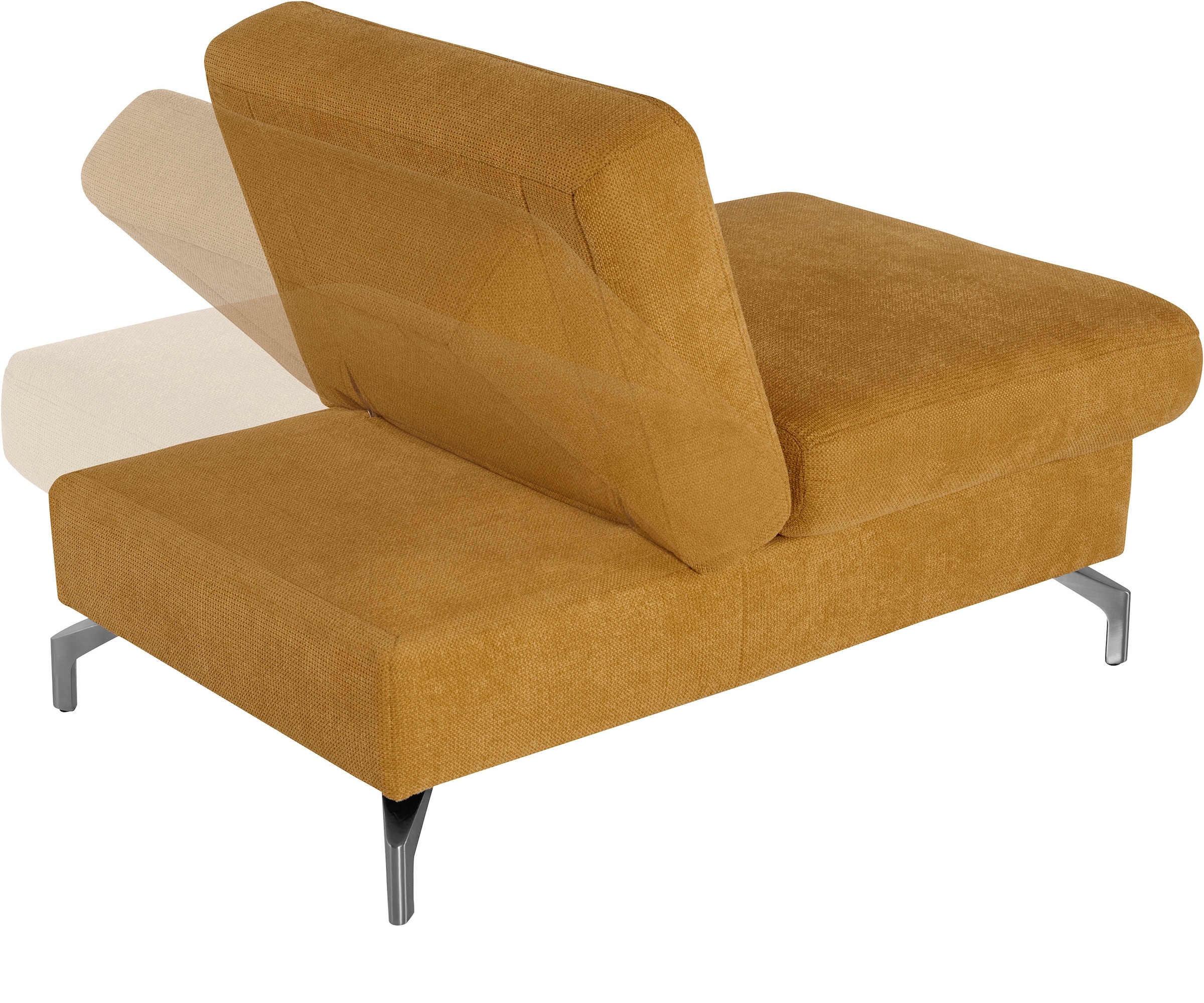sit&more Hocker »Percy«, Fußhöhe 15cm, mit Klappfunktion, wahlweise in 2 Fußfarben