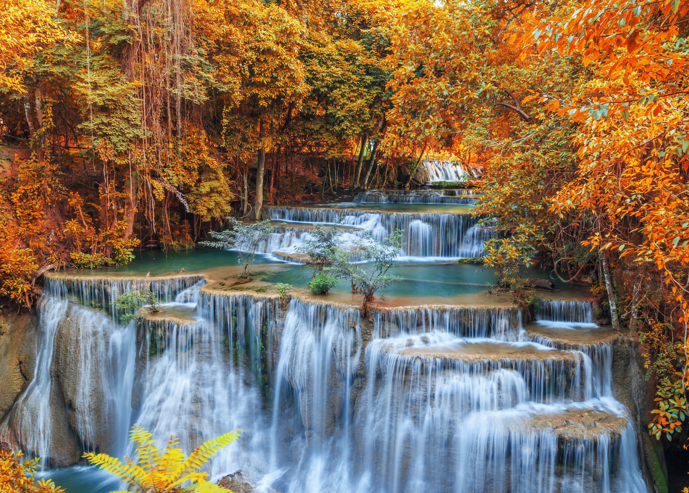 Papermoon Fototapete »Autumn Waterfall Thailand« günstig online kaufen