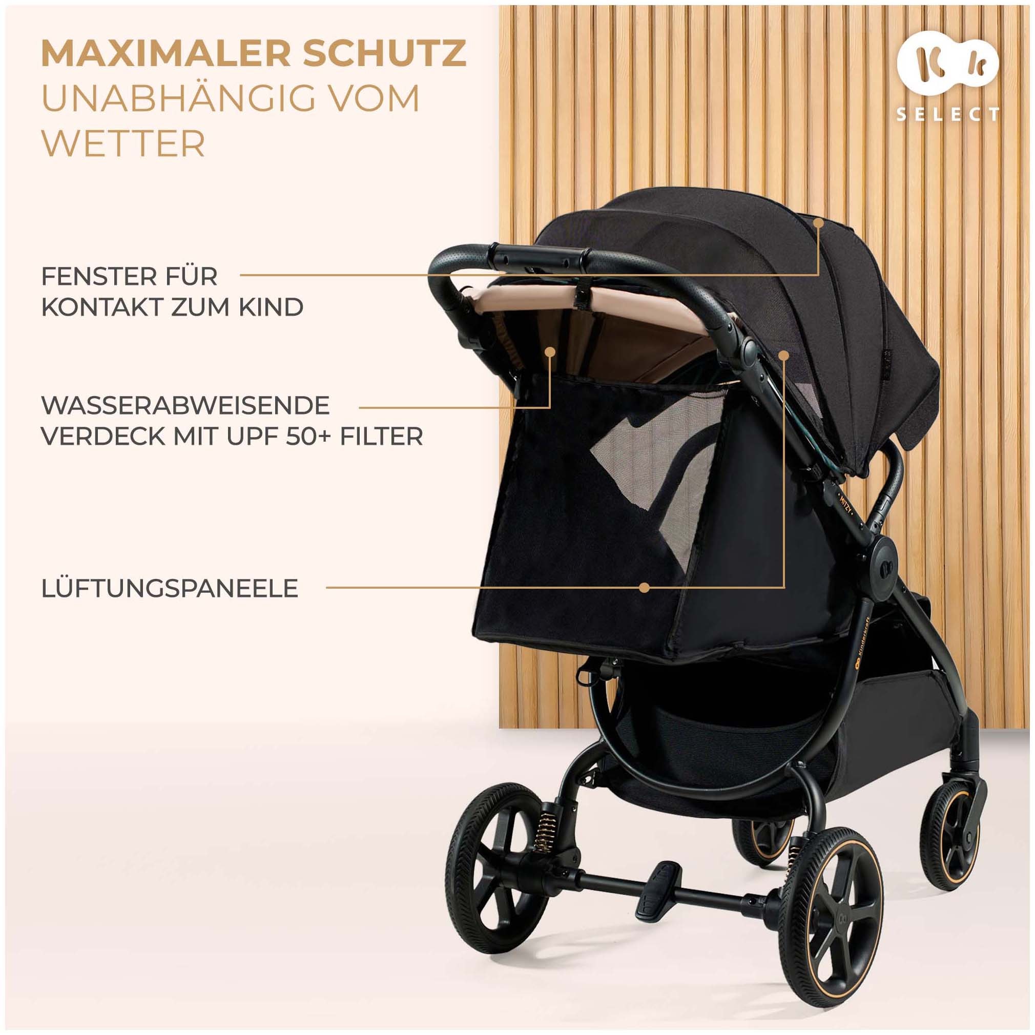 Kinderkraft Kinder-Buggy »MITZY« 27 kg