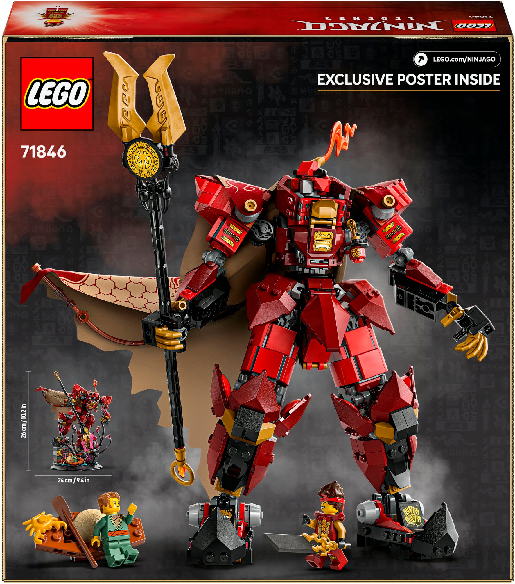 LEGO® Konstruktionsspielsteine »Der Feuerritter-Mech (71846), LEGO Ninjago«, (996 St.), Made in Europe