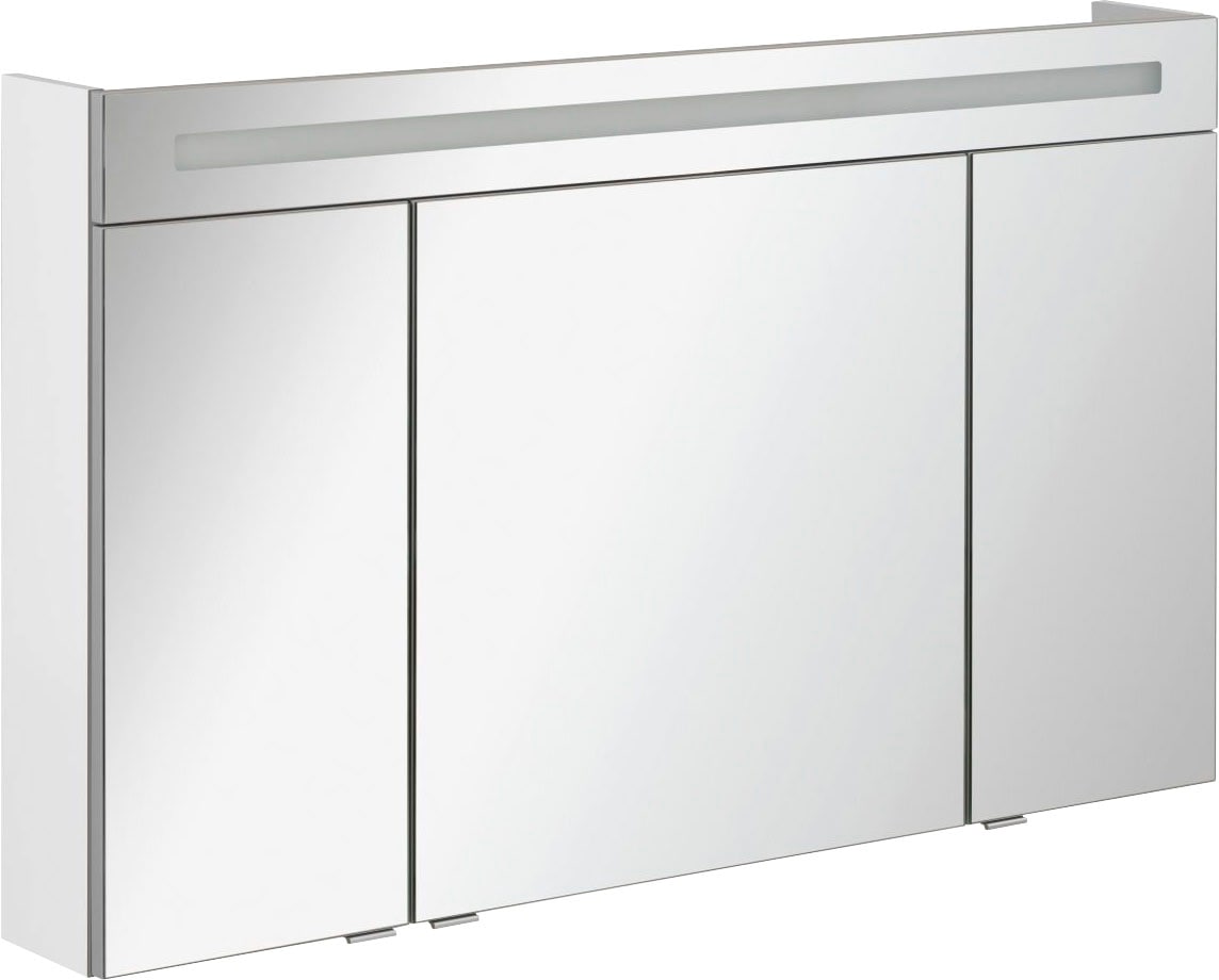 FACKELMANN Spiegelschrank »CL 120 - weiß«, Badmöbel Breite 120 cm, 3 Türen, doppelseitig  verspiegelt auf Rechnung kaufen
