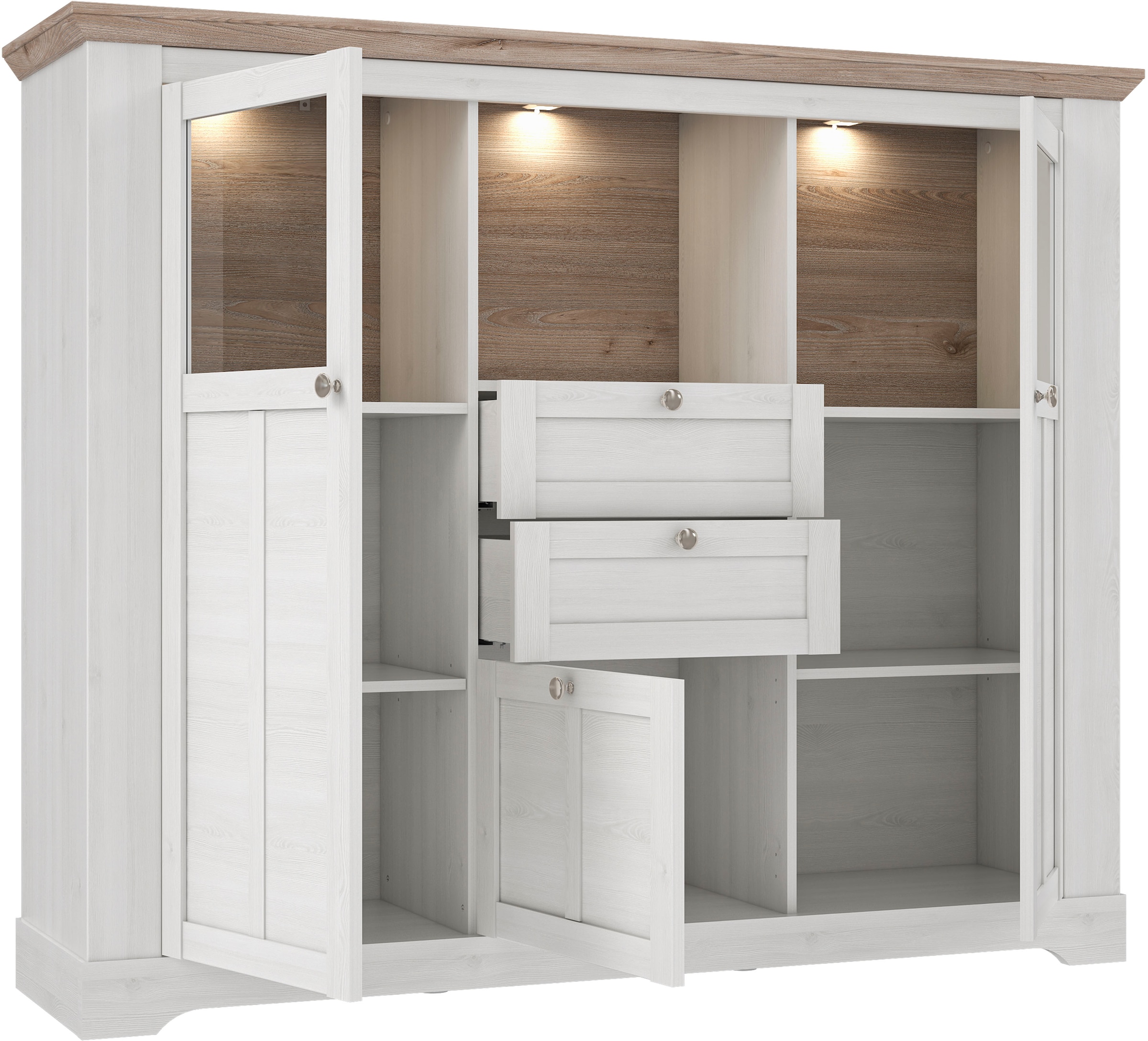 FORTE Highboard »Iloppa«, Höhe ca. 136 cm