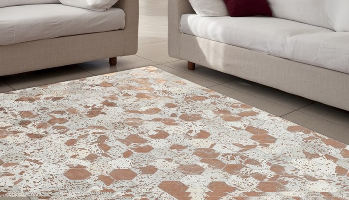 my home Lederteppich »Zeno«, rechteckig, 8 mm Höhe, Wohnzimmer günstig online kaufen