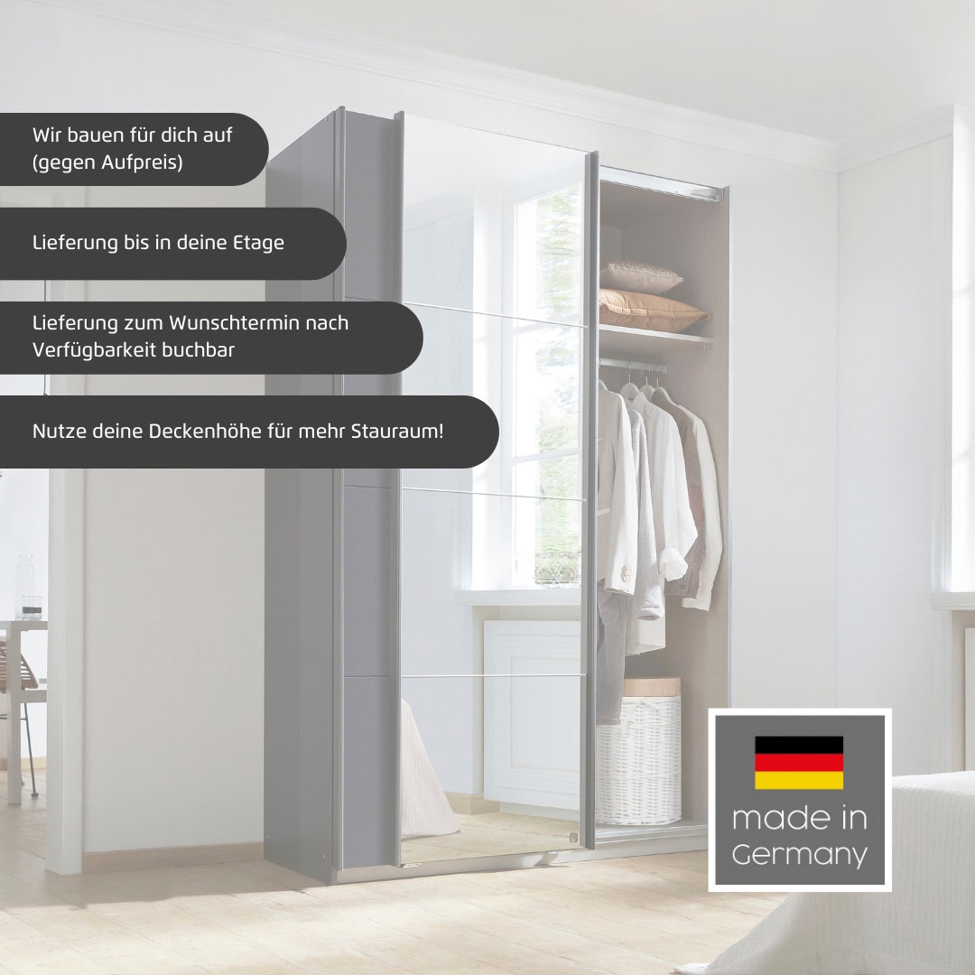 rauch Schwebetürenschrank »Subito Kleiderschrank Bestseller« Garderobe Vollspiegel Breiten 136 & 181 Höhe 197 cm - MADE IN GERMANY