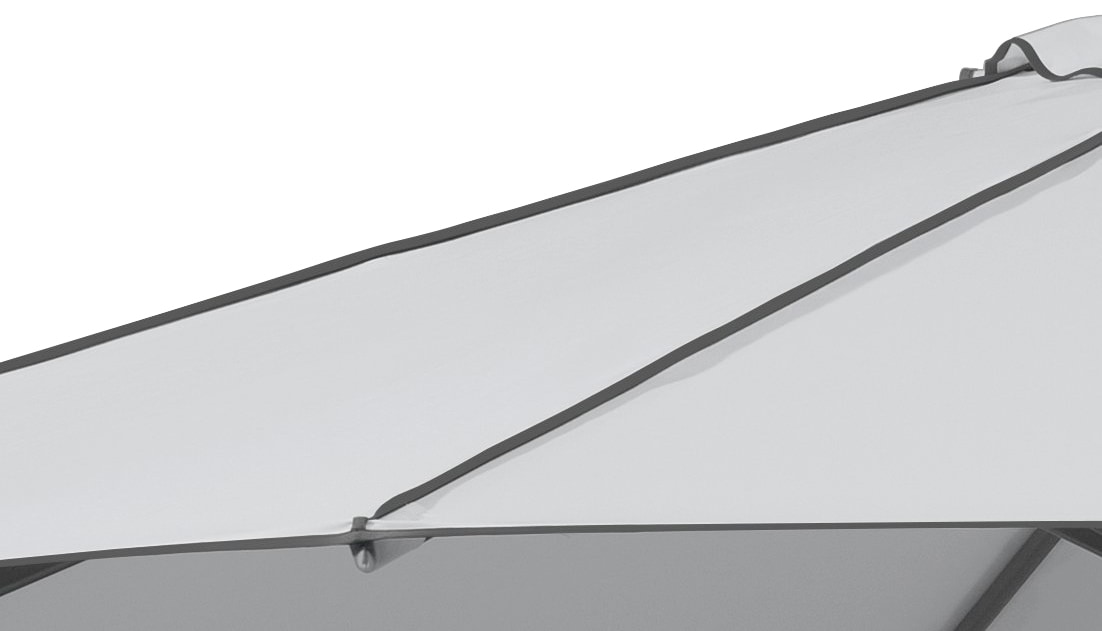 Schneider Schirme Marktschirm »Adria«, Durchmesser 300 cm, silbergrau, rund, ohne Schirmständer