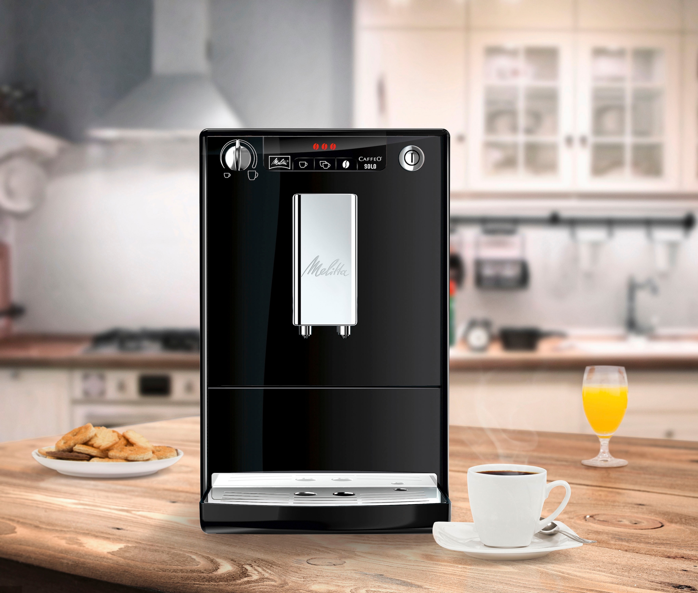 Melitta Kaffeevollautomat CAFFEO® Solo® schwarz kaufen E Kegelmahlwerk online 950-101, Tank, 1,2l