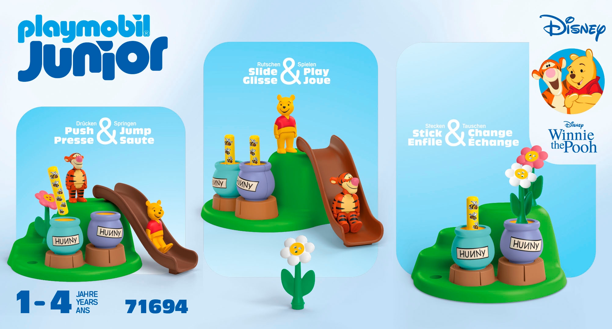 Playmobil® Konstruktions-Spielset »Winnies & Tiggers Bienengarten (71694), JUNIOR & Disney« Made in Europe