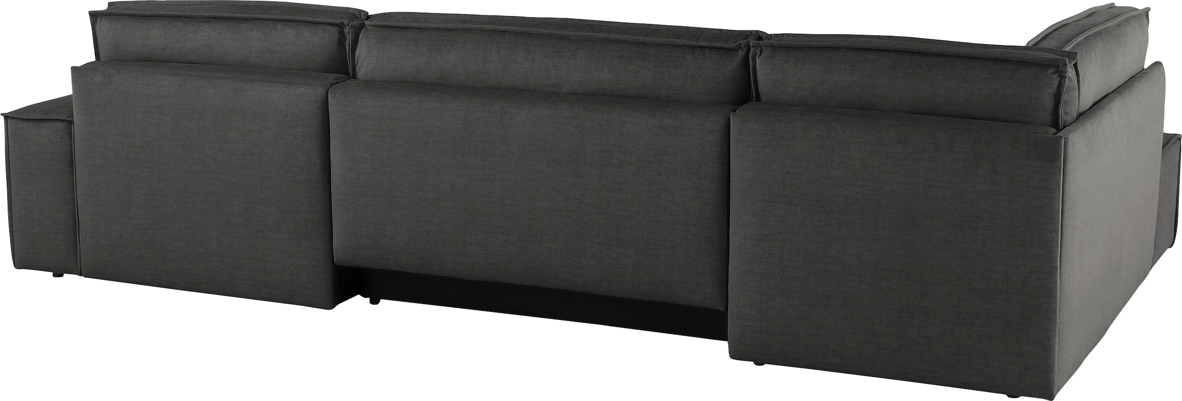 Home affaire Wohnlandschaft »SHERWOOD 329 cm, U-Form, Schlafsofa,«, Schlaffunktion m. Bettkasten (194x139 cm), Cord, Vintage, Samtvelours
