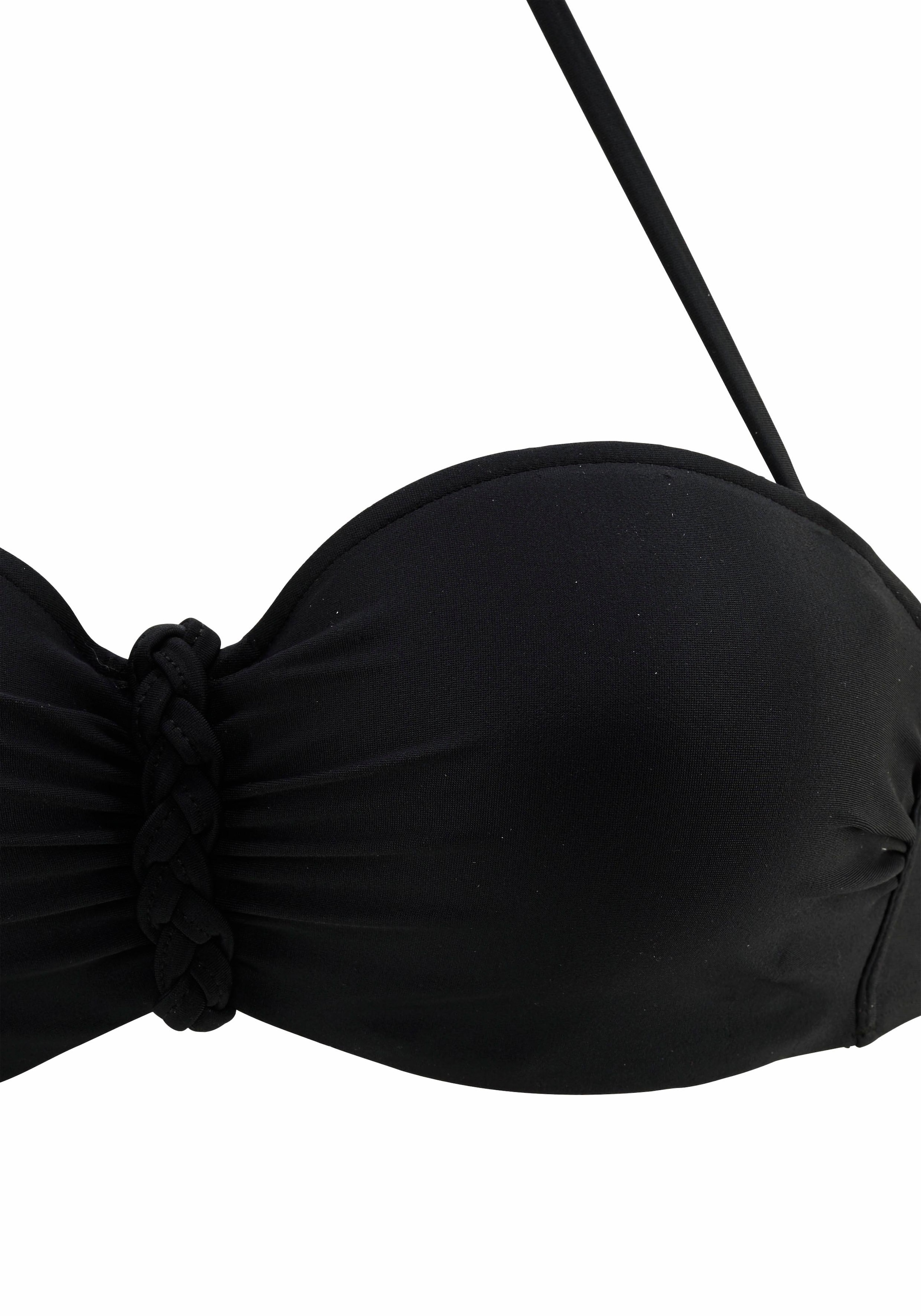 Buffalo Bügel-Bandeau-Bikini, trendiger Look, mit abnehmbaren Trägern, mit geflochtenen Details