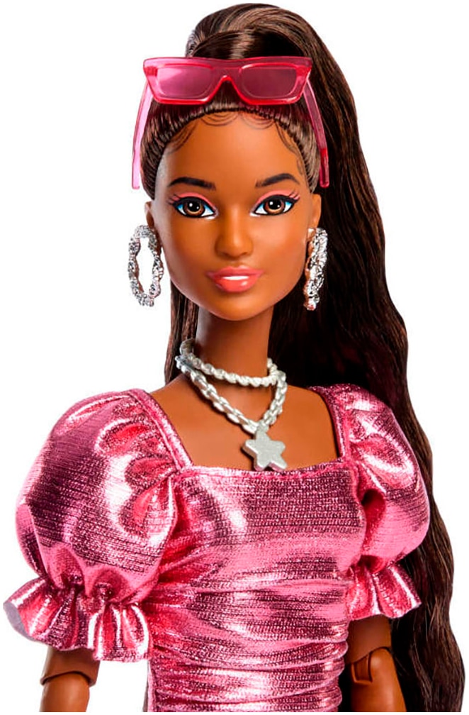 Barbie Anziehpuppe »Barbie Deluxe Style im rosa Metallic Outfit«