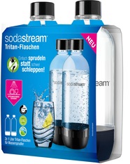 SodaStream Wasserkaraffe DuoPack 2x 1L Tritan Flasche Set 2 Tlg 