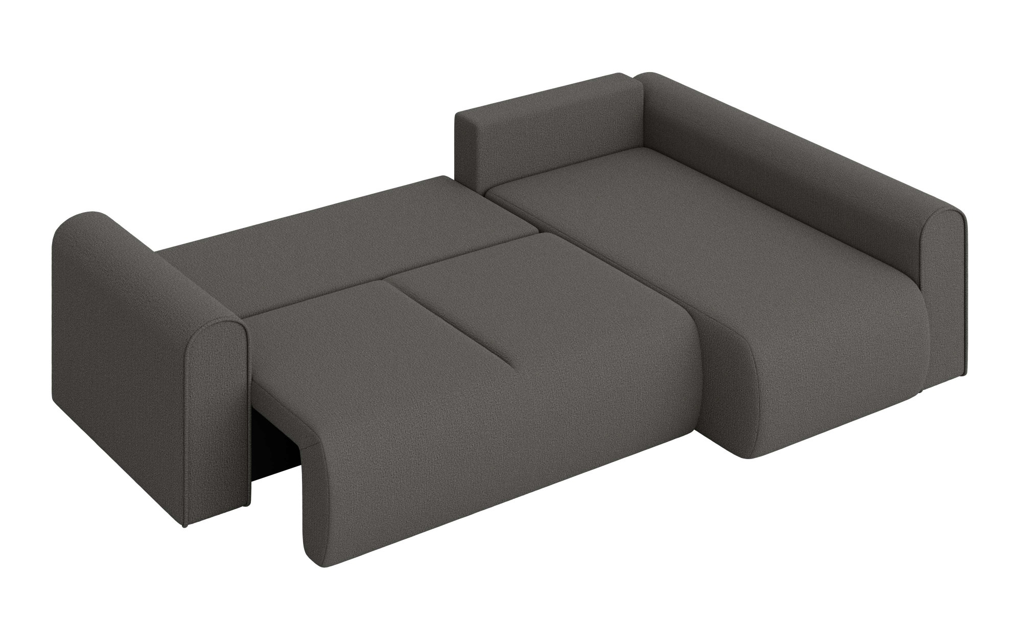 INOSIGN Ecksofa »Zacharia wahlweise Schlafsofa mit Bettkasten, B/T/H 250/166/86 cm«, L-Form mit Wellenunterfederung, Ottomane rechts oder links bestellbar