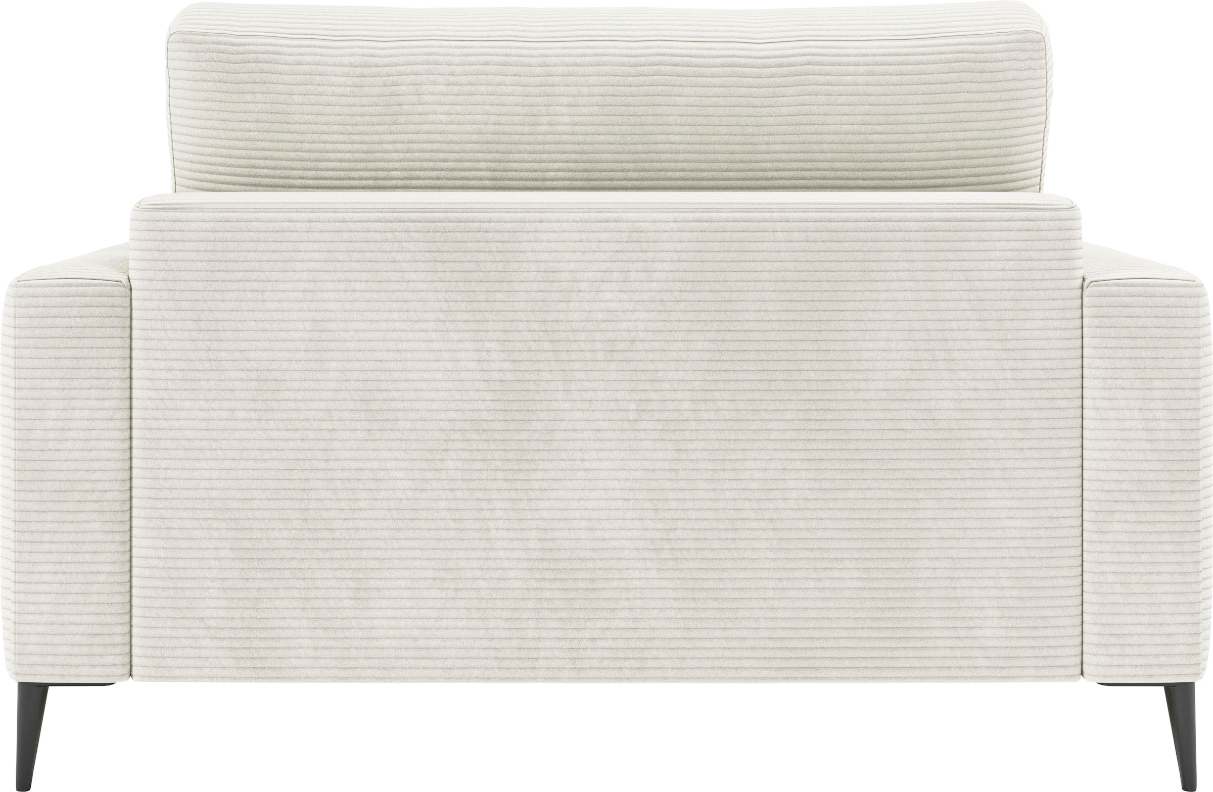 INOSIGN Chaiselongue »Downtown Loungemöbel zum Relaxen, B/T/H: 132/170/84 cm«, auch in Bouclé, Cord und Easy care - leicht mir Wasser zu reinigen