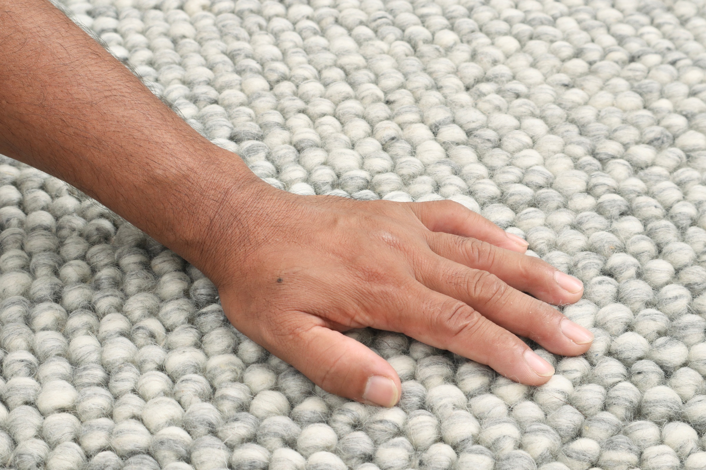 LeGer Home by Lena Gercke Teppich »Ainhoa, handgewebt, Wolle« rund 12 mm Höhe Teppich, Wohnzimmer, Schlafzimmer, Esszimmer