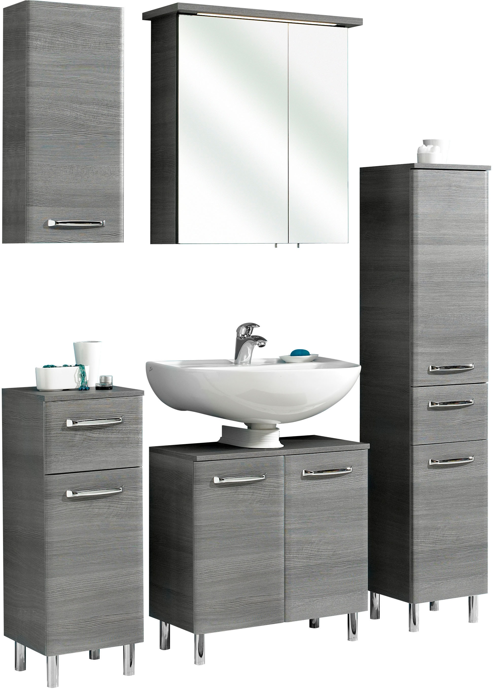 Saphir Badmöbel-Set »Quickset 328 5-teilig, mit Waschbeckenunterschrank, LE günstig online kaufen