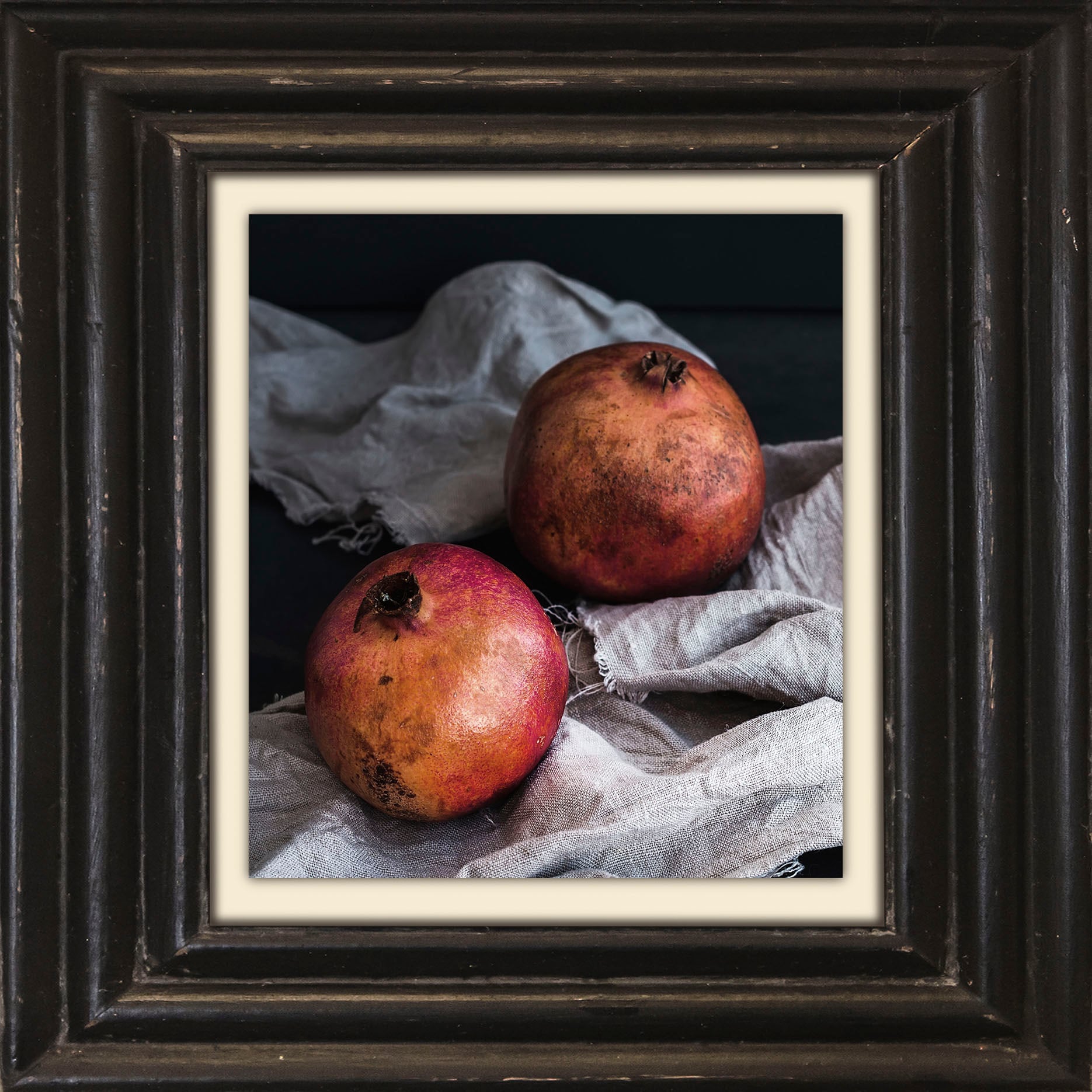 queence Leinwandbild »Granatapfel«, Kunst-Obst-Stillleben-Obst Bilder, Prem günstig online kaufen