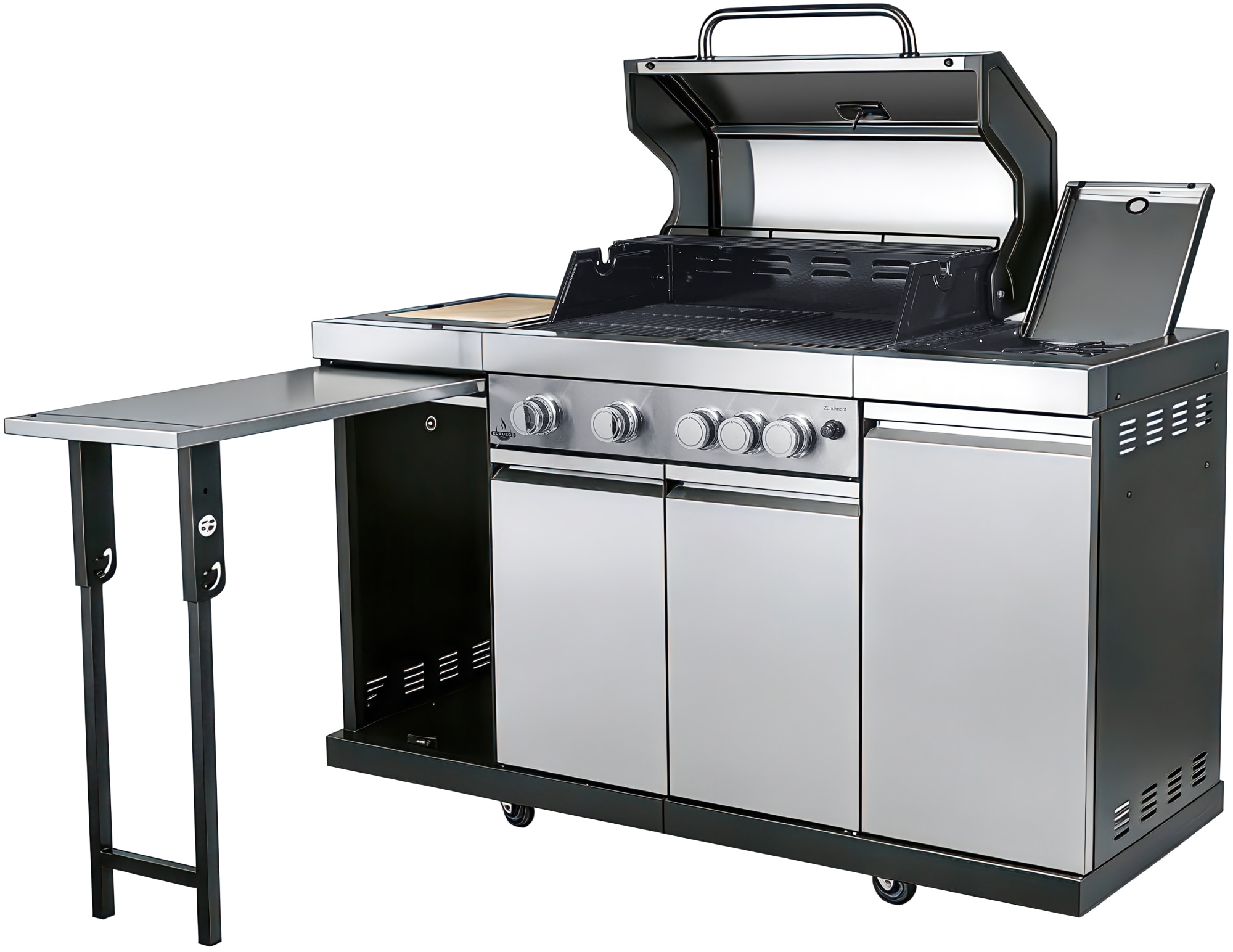 El Fuego Kombigrill »Augusta« 17 kW Gesamtleistung, auch als Holzkohlegrill verwendbar