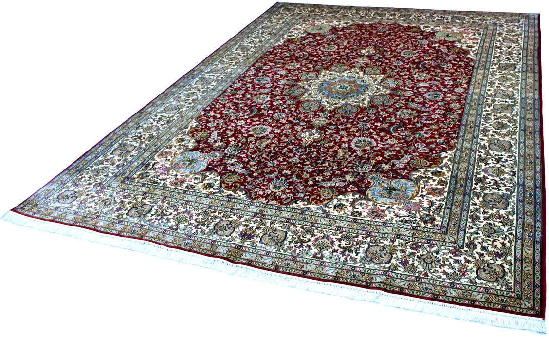 Kayoom Seidenteppich »Kashan 999x11«, rechteckig, 10 mm Höhe, Einzelstück m günstig online kaufen