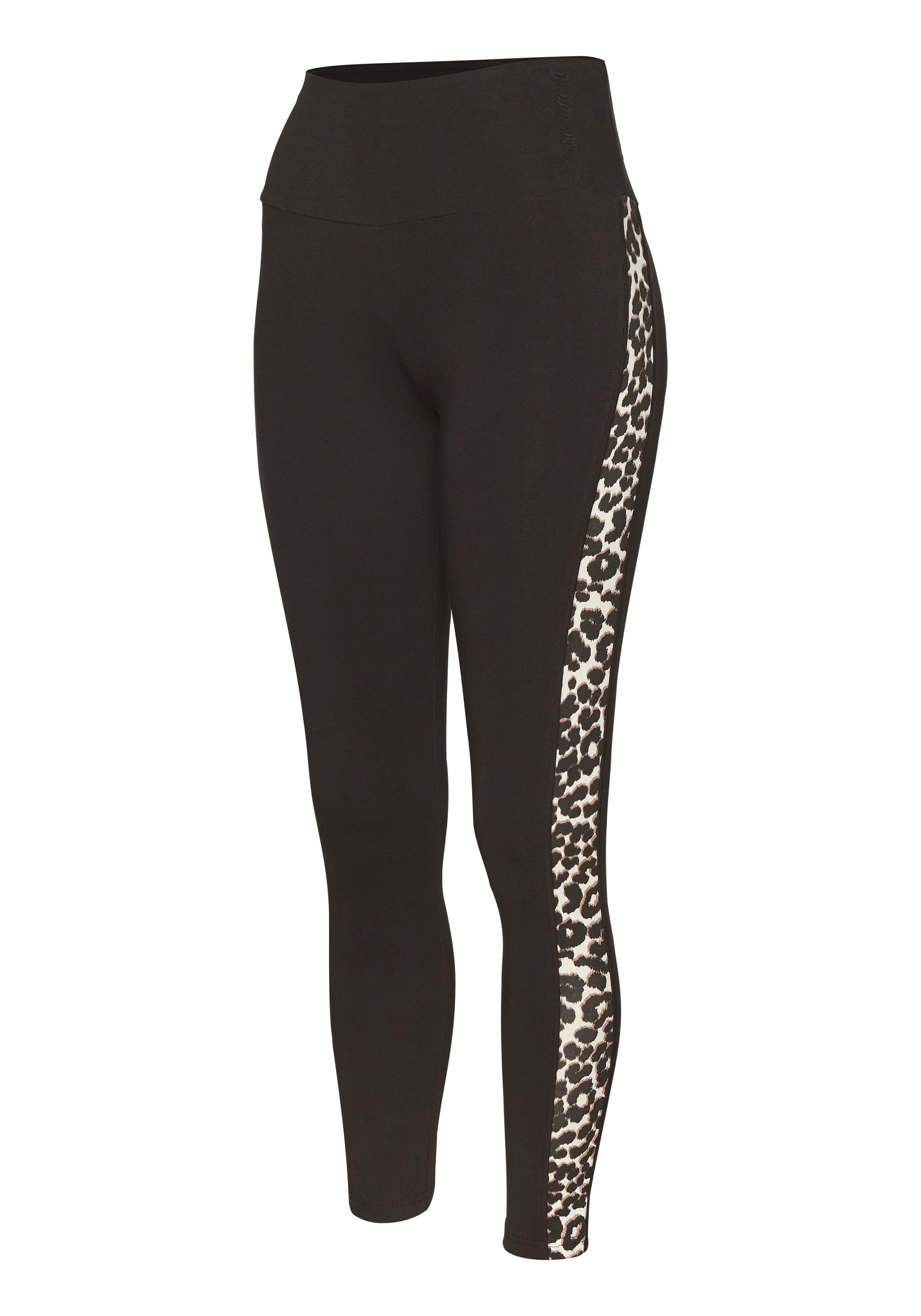 LASCANA ACTIVE Leggings, Einsätze mit Leopardenmuster an den Beinen