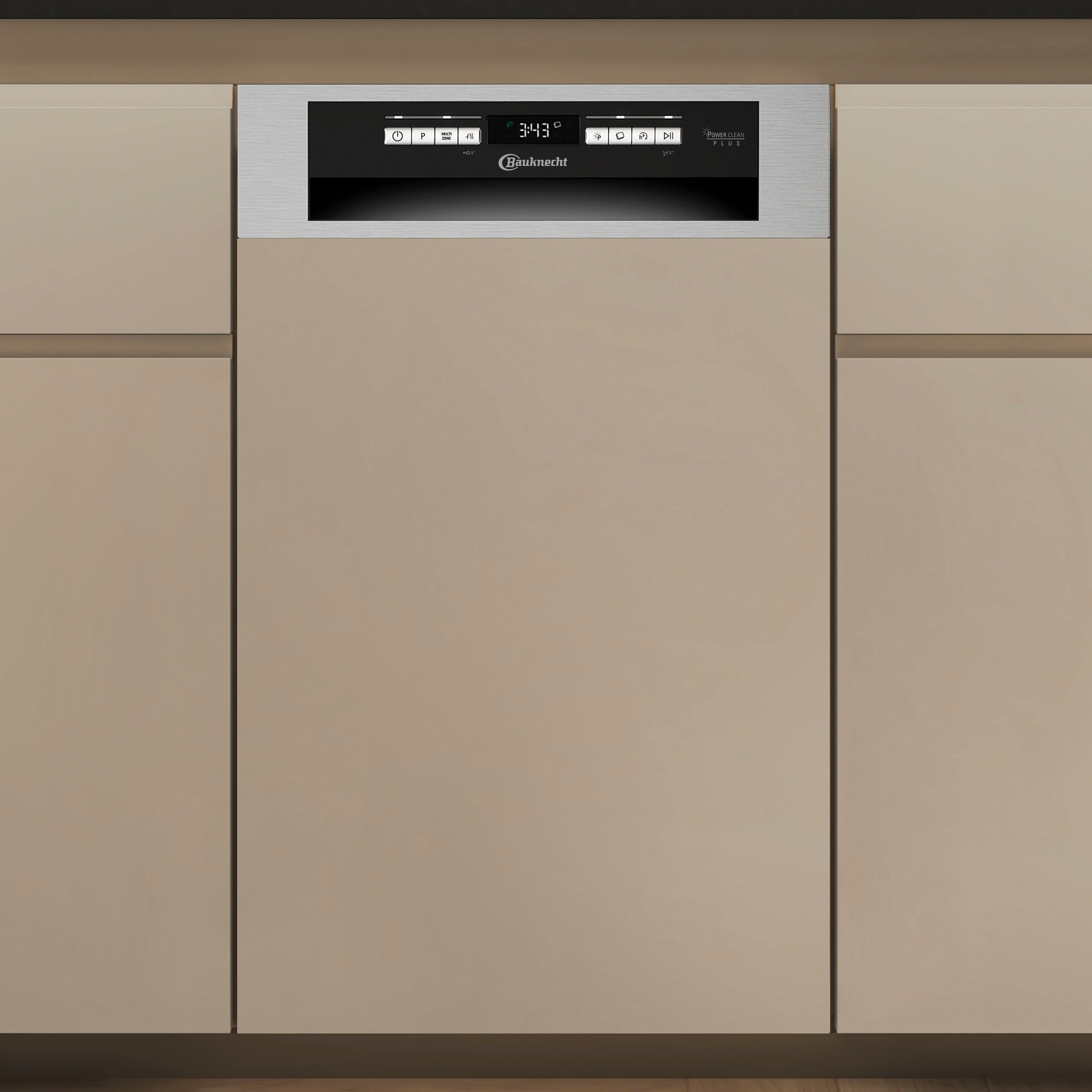 BAUKNECHT teilintegrierbarer Geschirrspüler »BK6PB10BS7A0«, 10 Maßgedecke, PowerClean