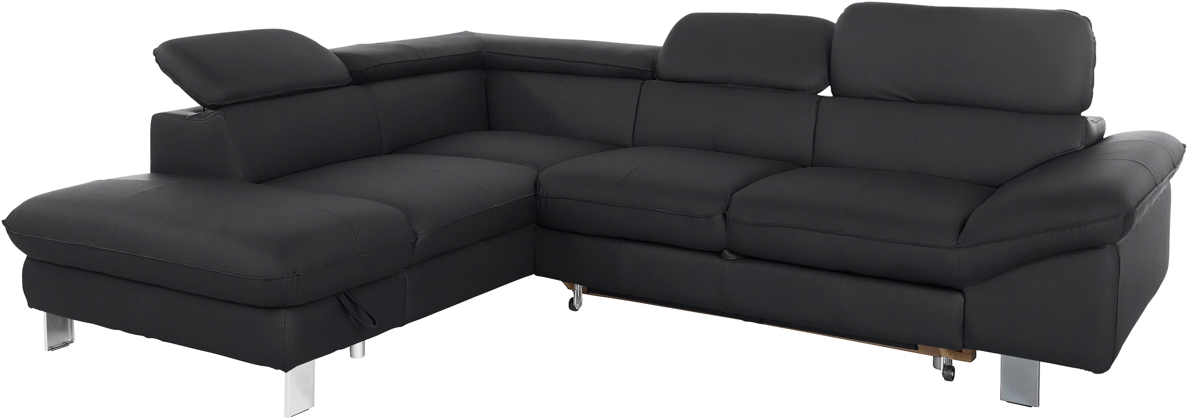 COTTA Ecksofa »Driver L-Form«, mit Kopfteilverstellung, wahlweise mit Bettfunktion & Bettkasten