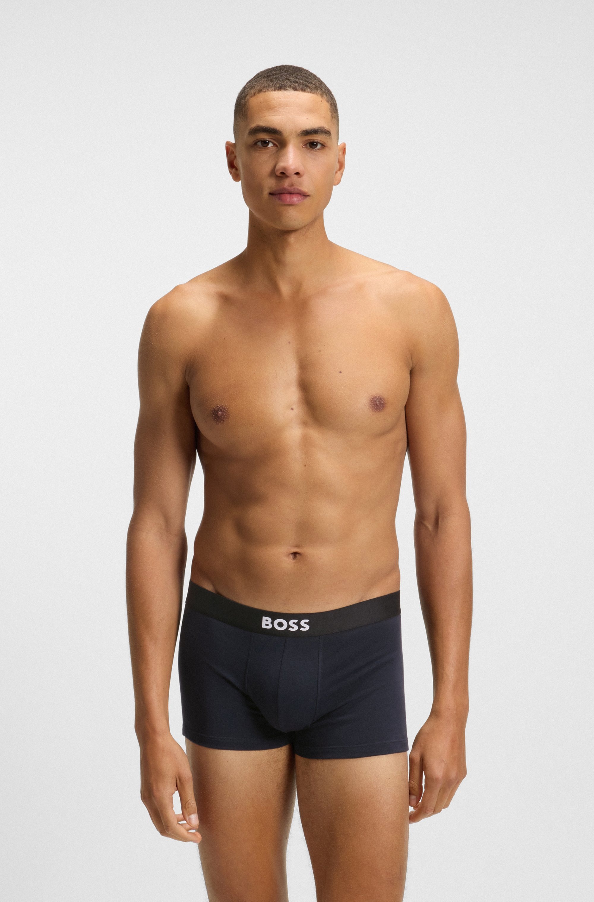 BOSS Trunk »3P Trunk BOSS ONE« mit unifarbenen Bund