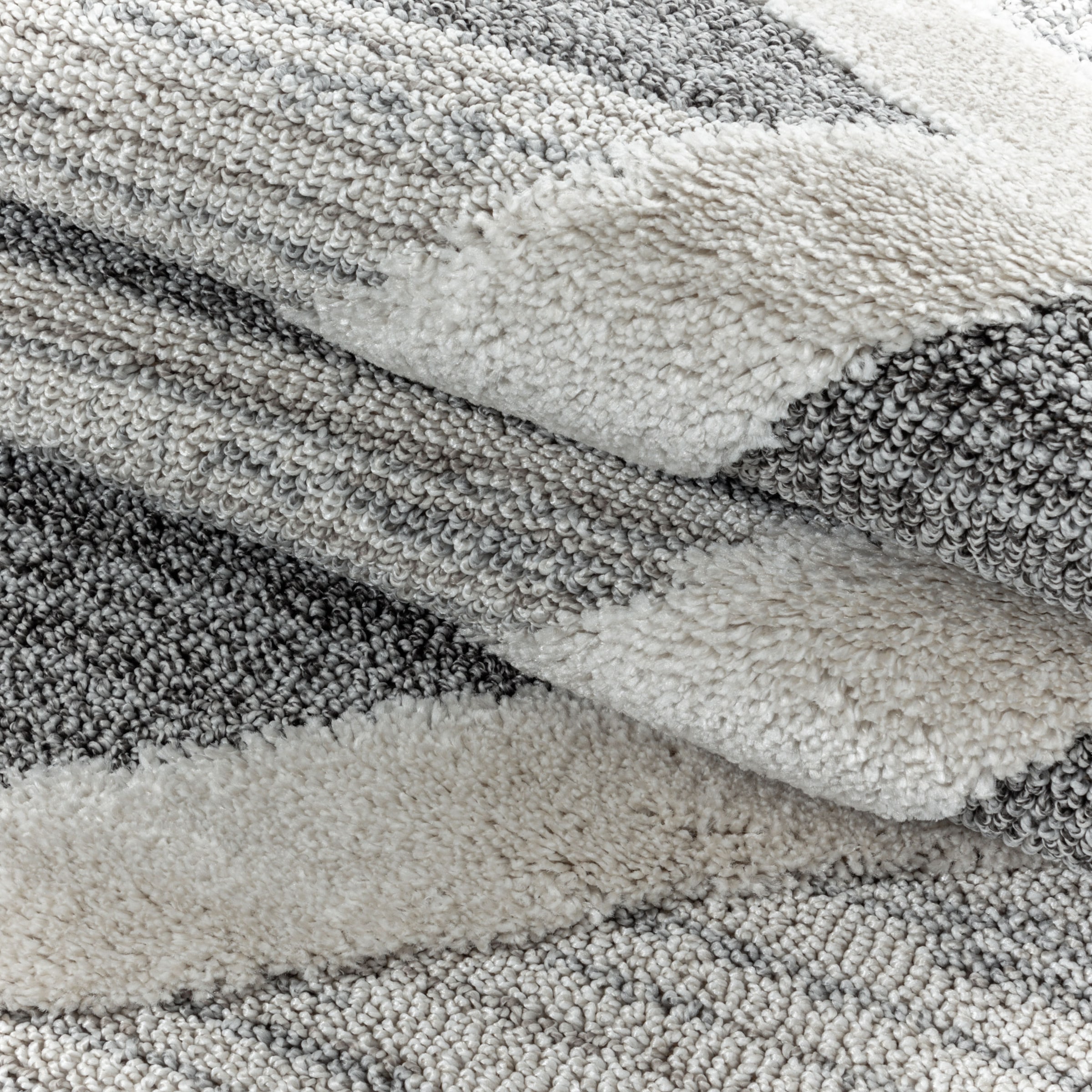 Ayyildiz Teppiche Teppich »PISA 4709«, rechteckig, 20 mm Höhe, Läufer, auch rund, Hoch Tief Struktur, Wohnzimmer, Schlafzimmer