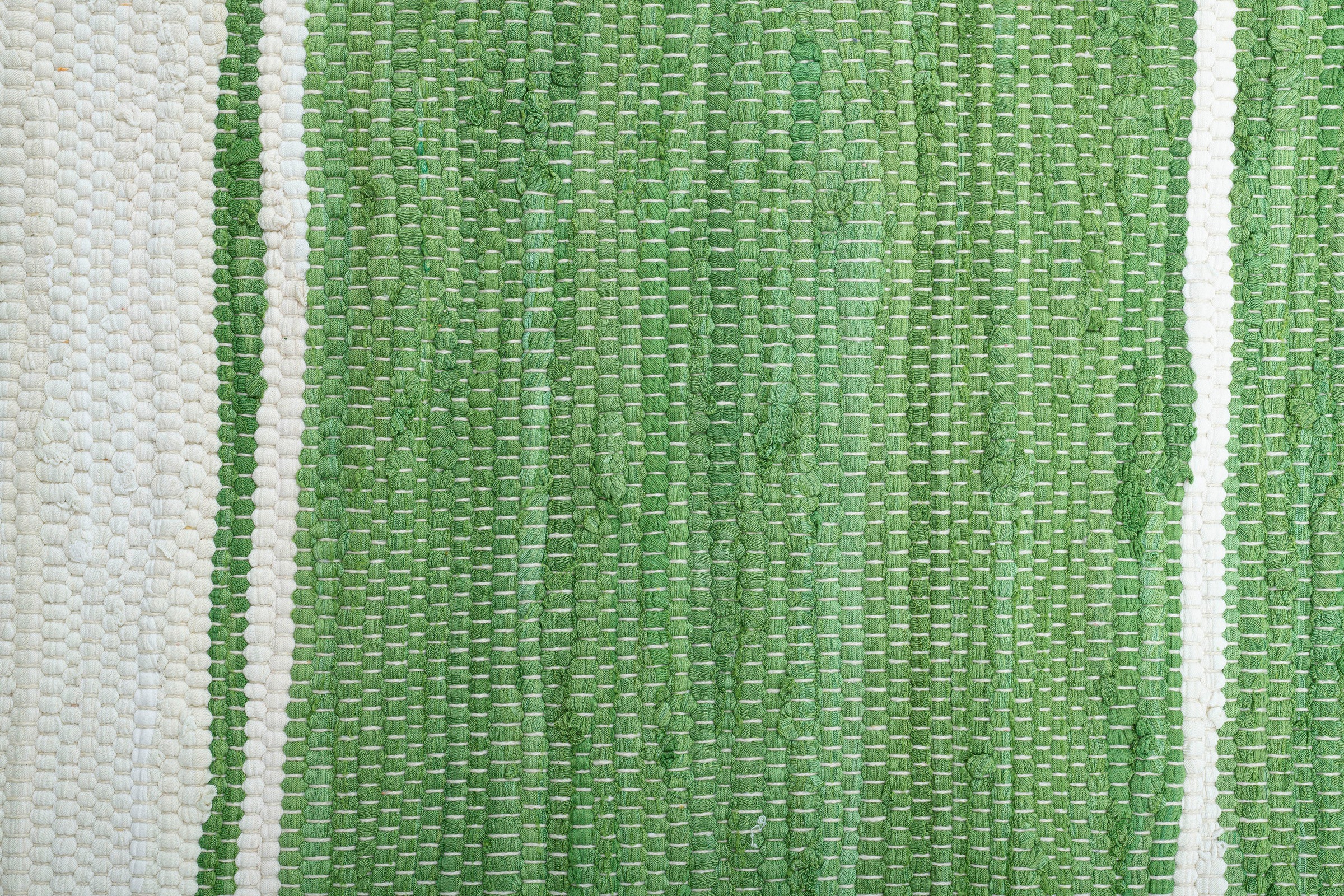 THEKO Teppich »Stripe Cotton, handgewebt«, rechteckig, 5 mm Höhe, Flachgewebe, gestreift, reine Baumwolle, mit Fransen, auch als Läufer