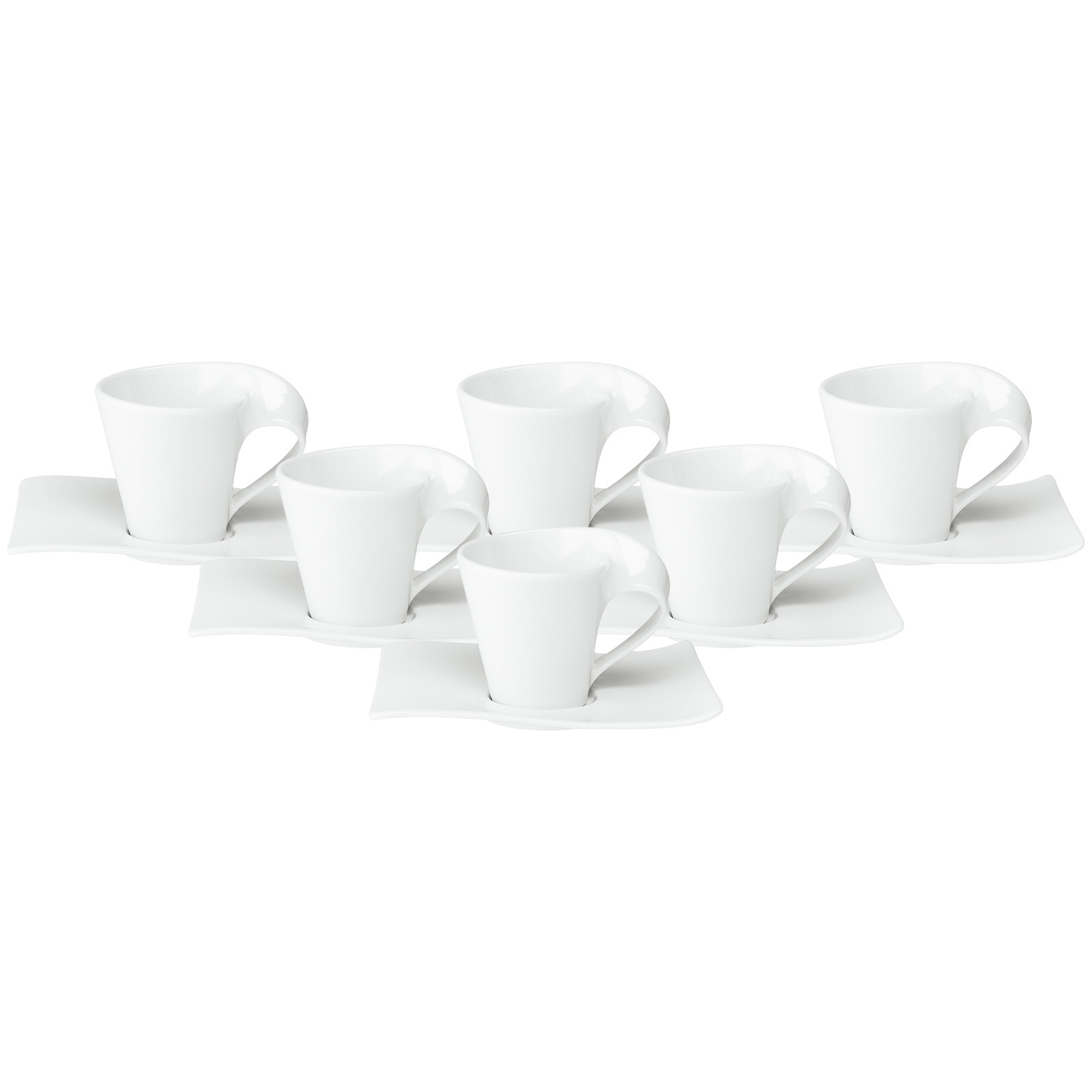 Villeroy & Boch Tasse »Espressotassen mit Untertassen NewWave 80 ml 6er Set günstig online kaufen