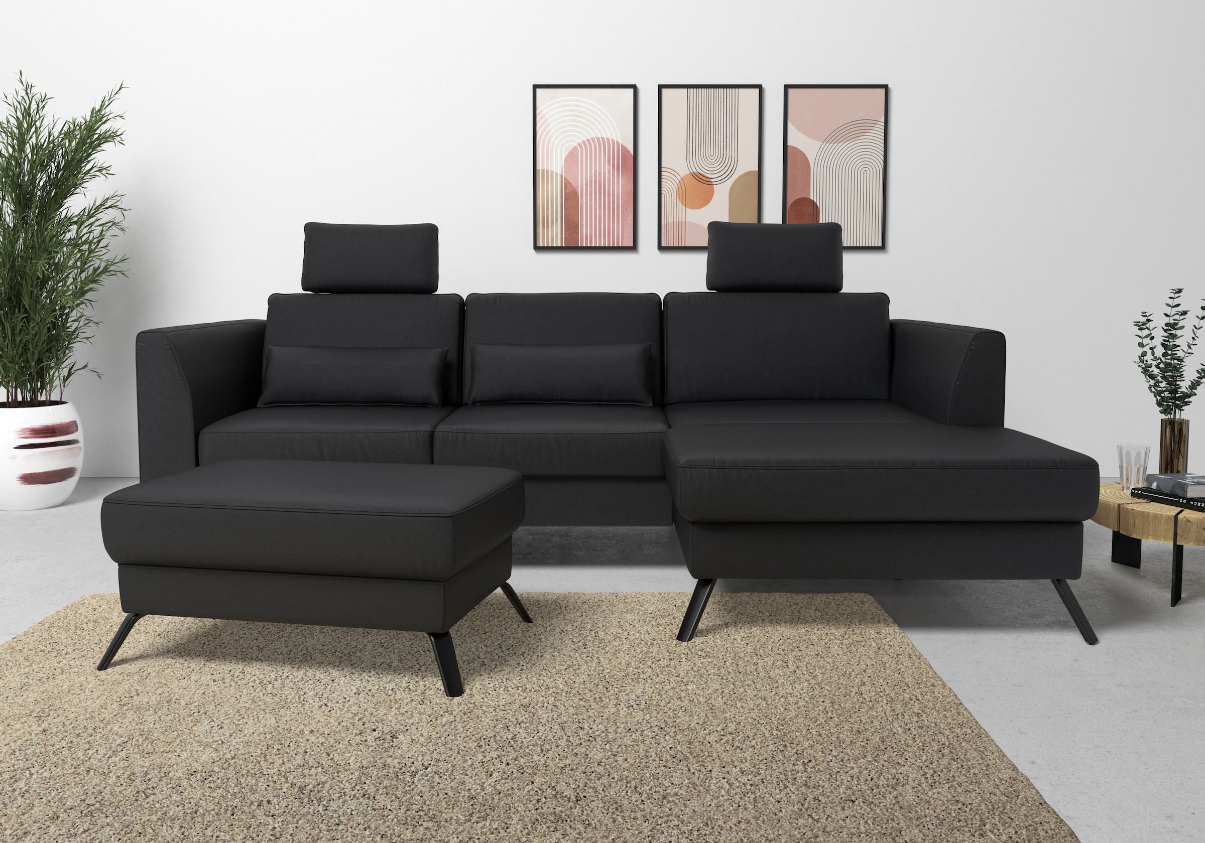 sit&more Ecksofa »Olsen L-Form«, inklusive Sitztiefenverstellung, wahlweise günstig online kaufen