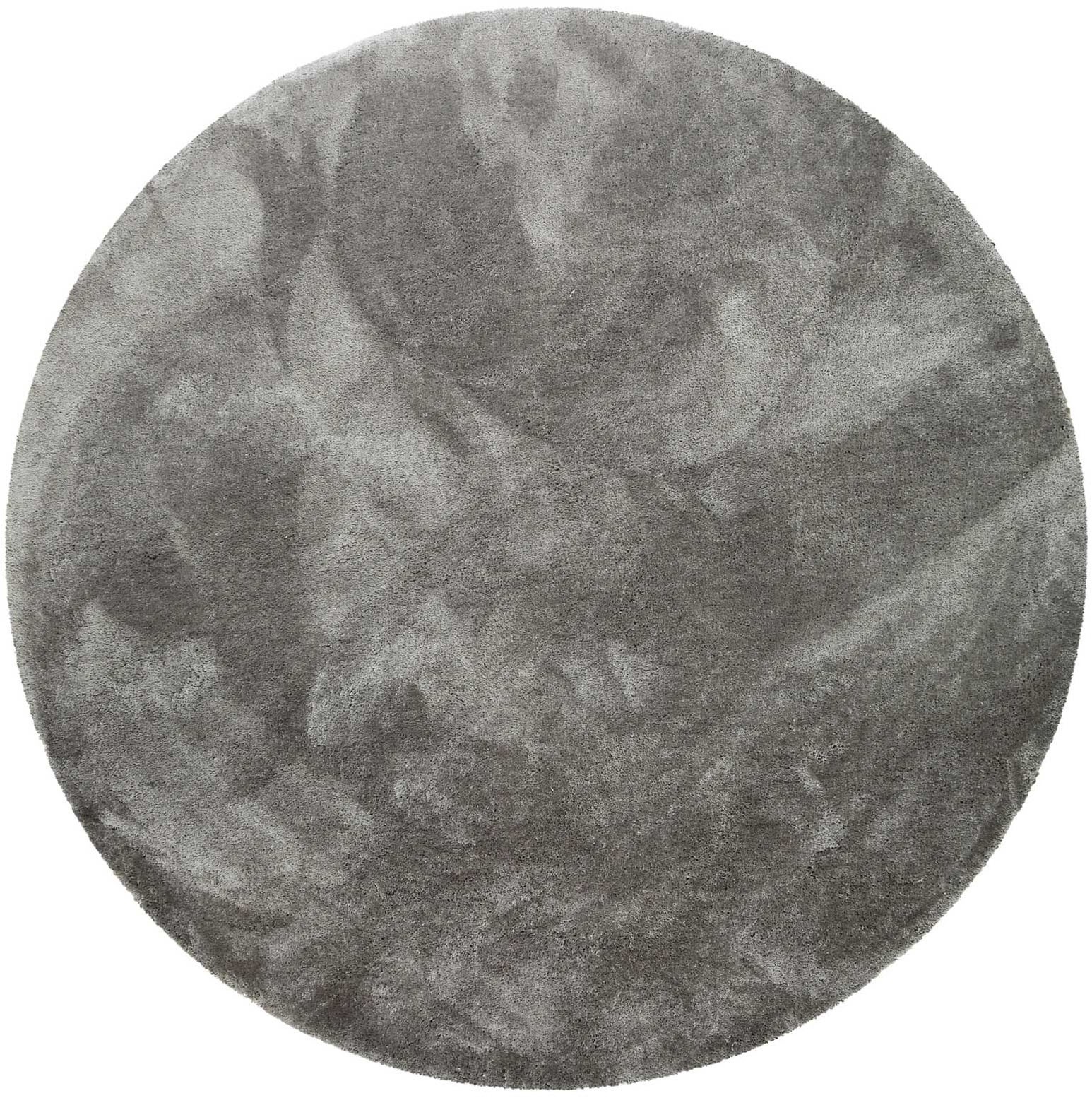 Homie Living Teppich »Pisa«, rund, 25 mm Höhe, Hochflor, Microfaser, uni, w günstig online kaufen