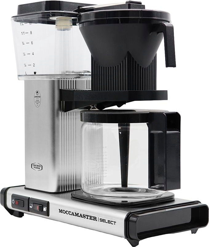 Moccamaster Filterkaffeemaschine »KBG bestellen brushed«, 1x4 1,25 l Select Papierfilter, Kaffeekanne