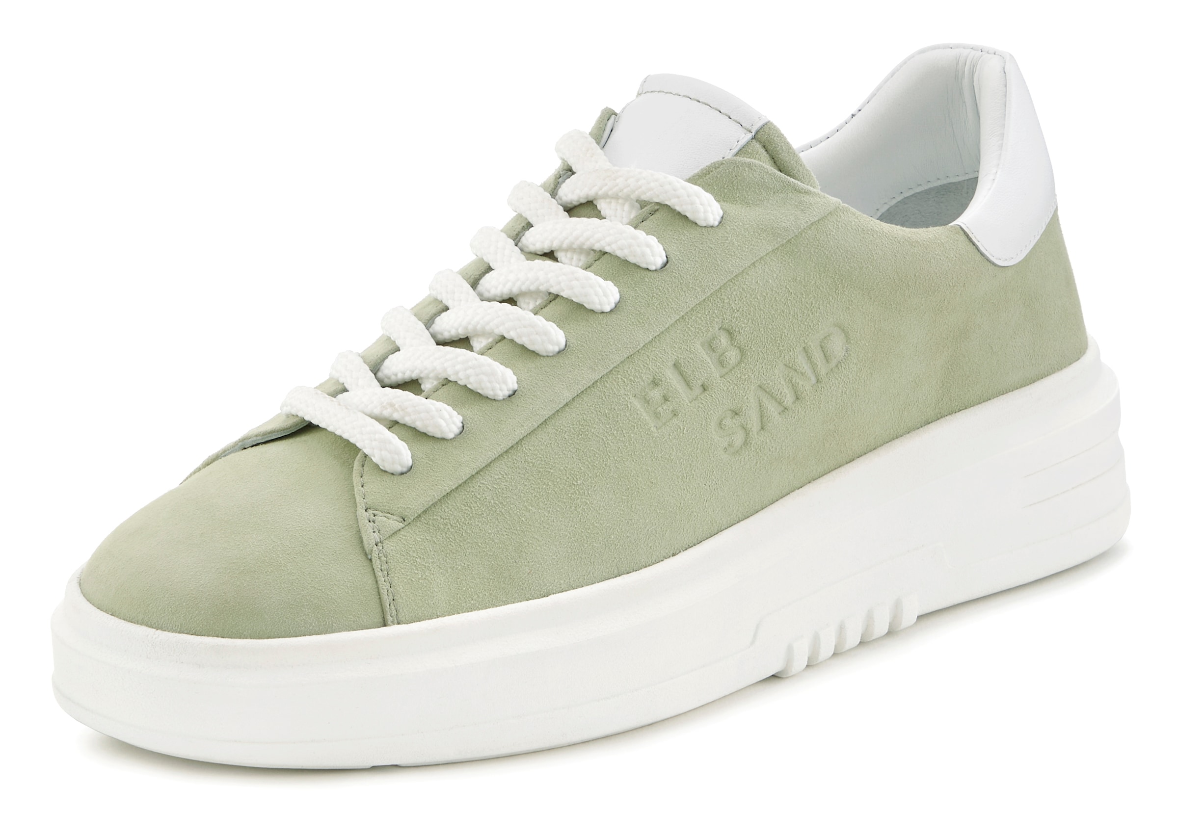 Elbsand Sneaker »Schnürschuh«, Schnürhalbschuh,Freizeitschuh aus Leder mit modischer Plateausohle