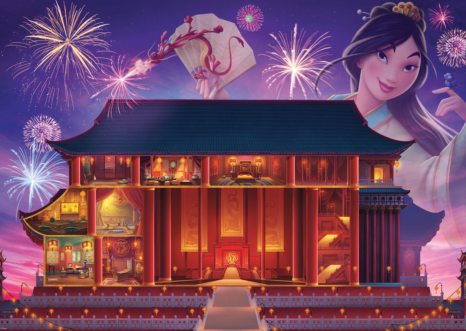 Ravensburger Puzzle »Castle Collection - Disney Princess, Mulan«, Made in Germany