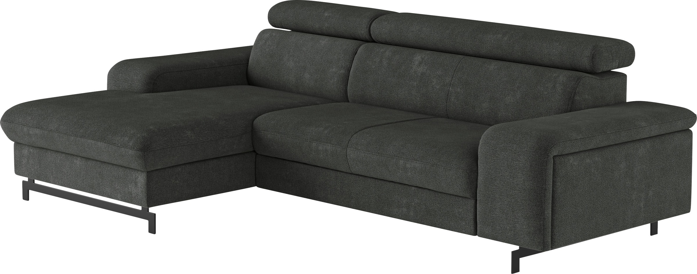 COTTA Ecksofa »Emma L-Form«, mit Kopfteilverstellung, wahlweise mit Bettfunktion & Bettkasten