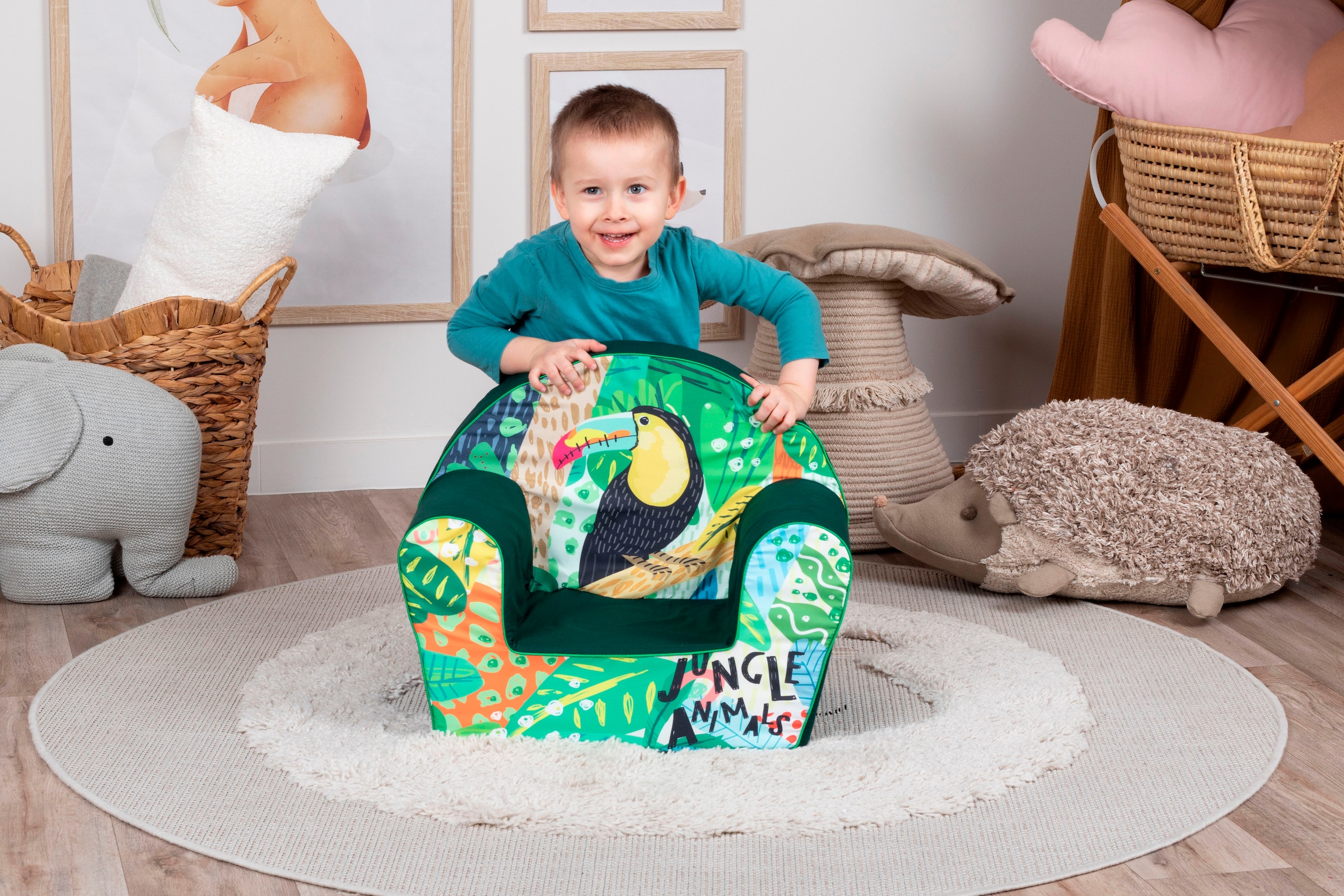 Knorrtoys® Sessel »Jungle animal«, für Kinder; Made in Europe