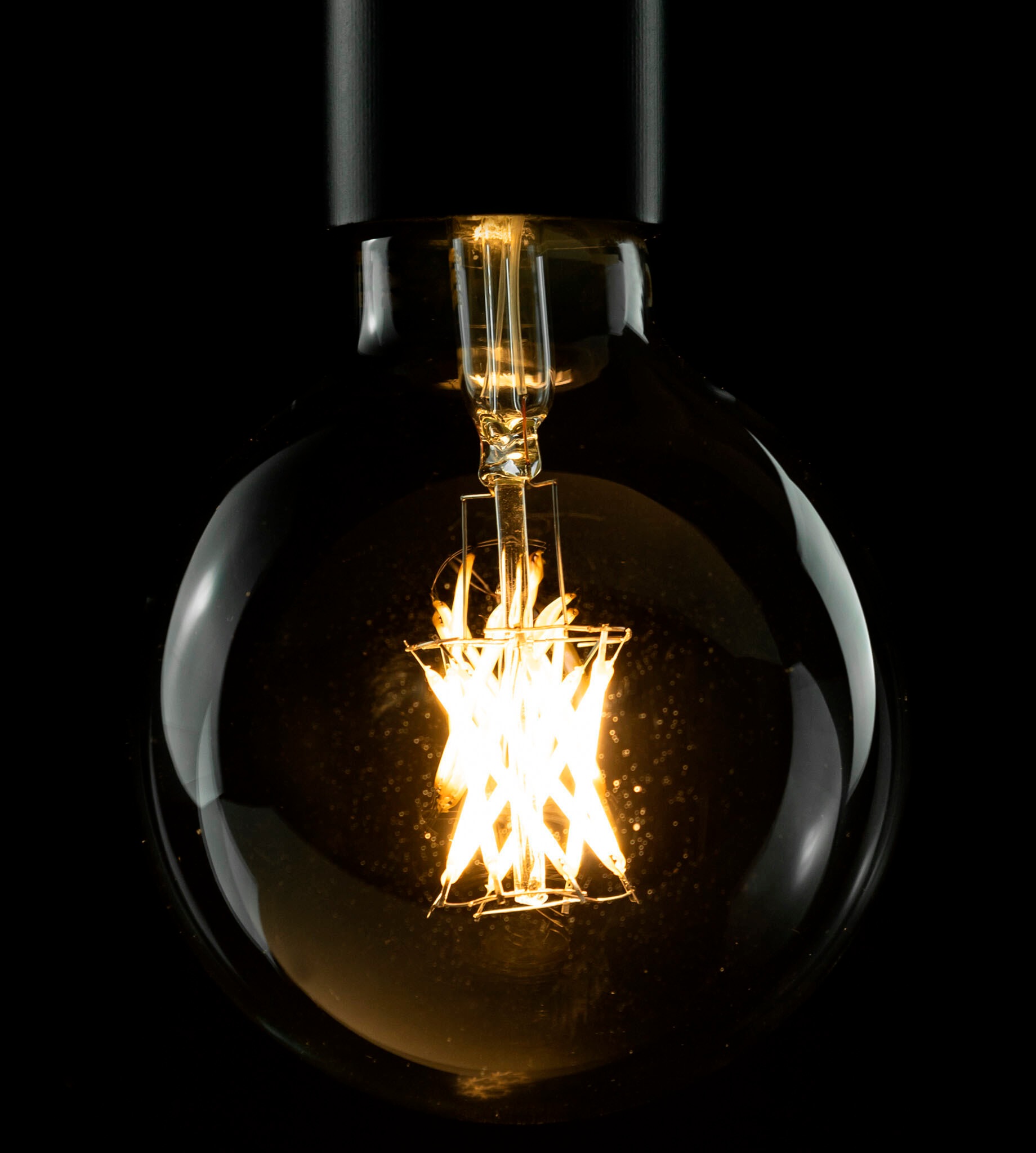 SEGULA LED-Leuchtmittel »LED Globe 95 klar«, E27, 1 St., Warmweiß, gekreuztes Filament