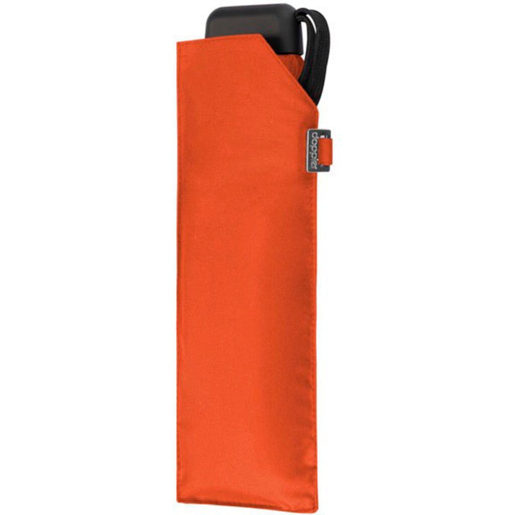 doppler® Taschenregenschirm »Carbonsteel Slim uni, vibrant orange«