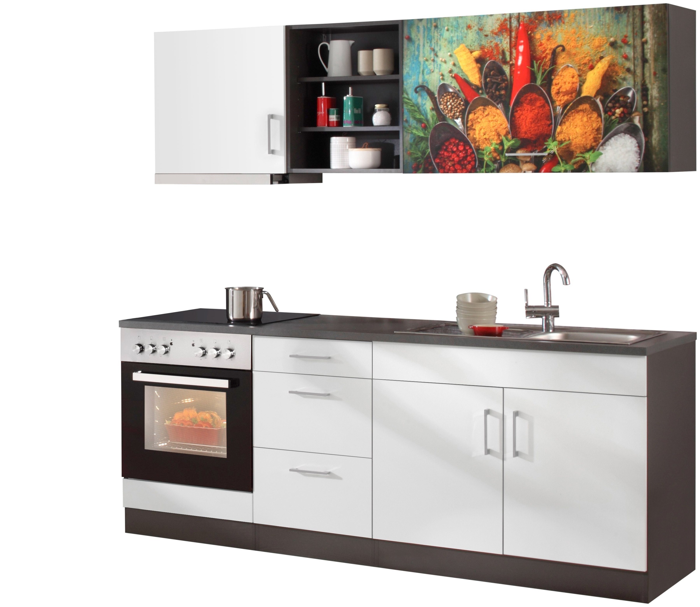KOCHSTATION Küchenzeile »KS-Paris – Küchen mit einzigartigen Fotomotiven au günstig online kaufen