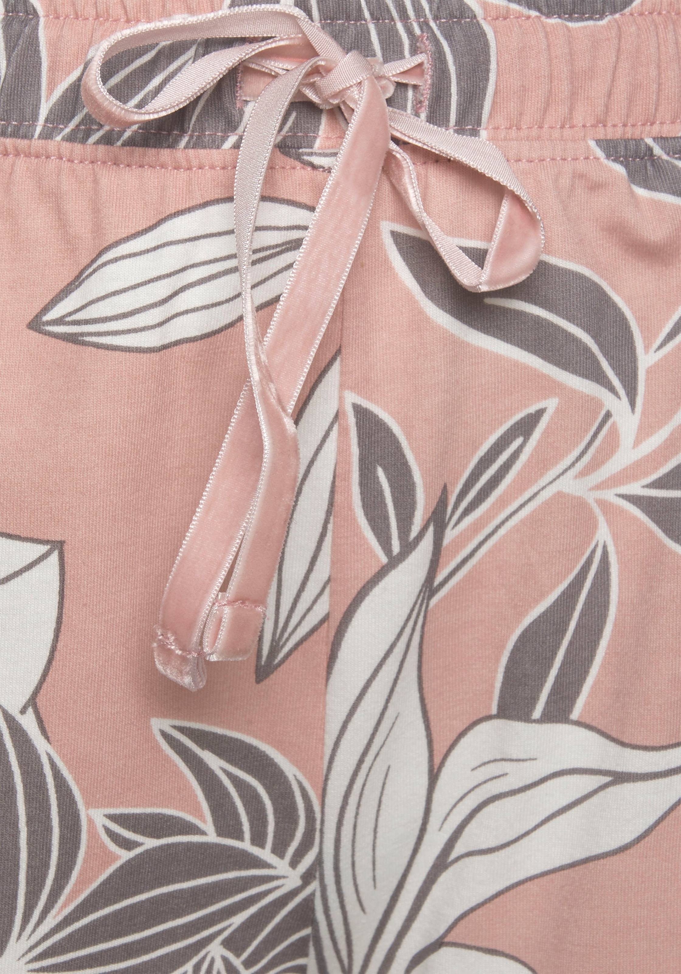 LASCANA Schlafhose, mit floralem Druck
