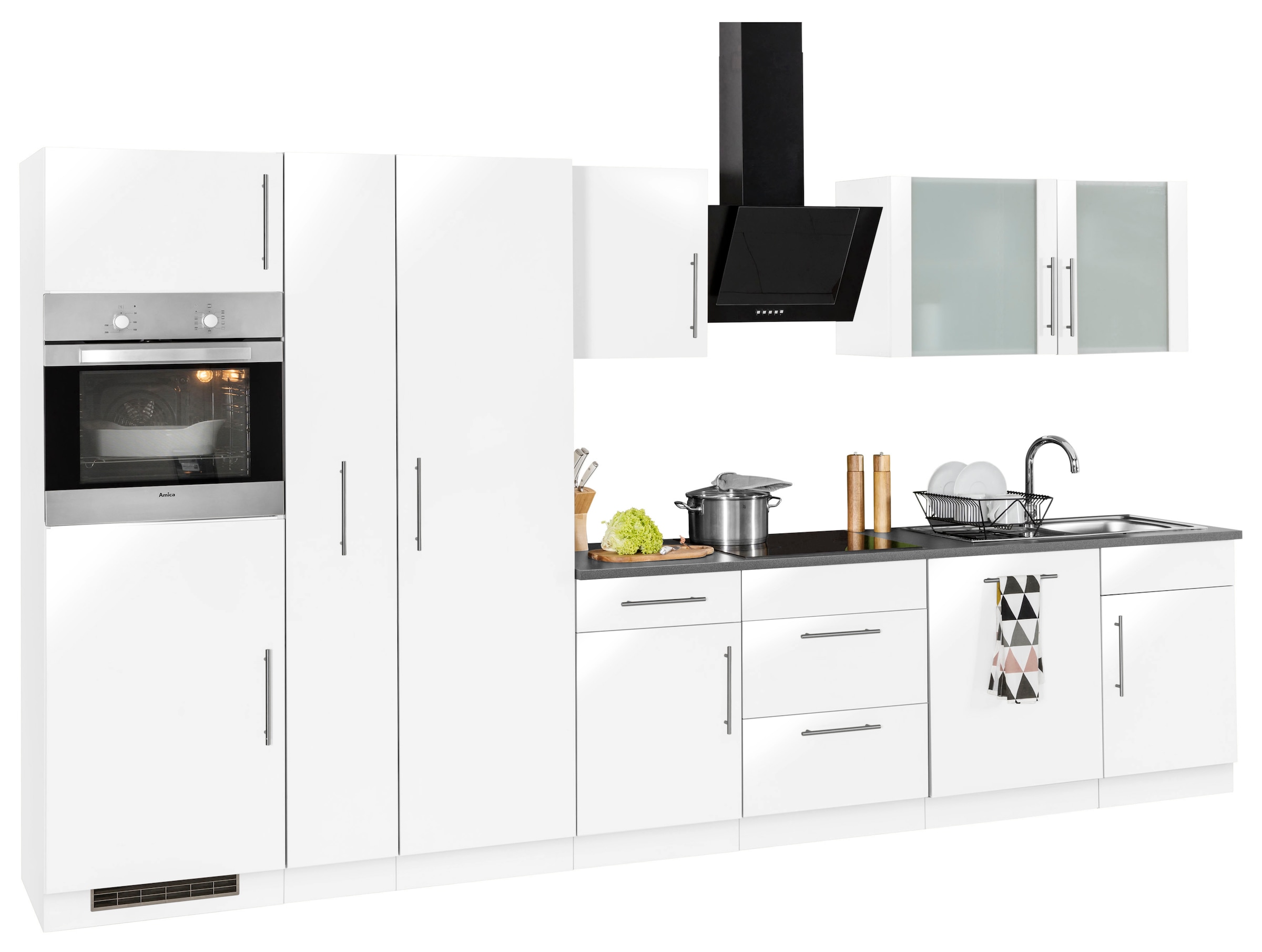 wiho Küchen Küchenzeile »Cali«, mit Rechnung E-Geräten, Breite auf cm 360 bestellen