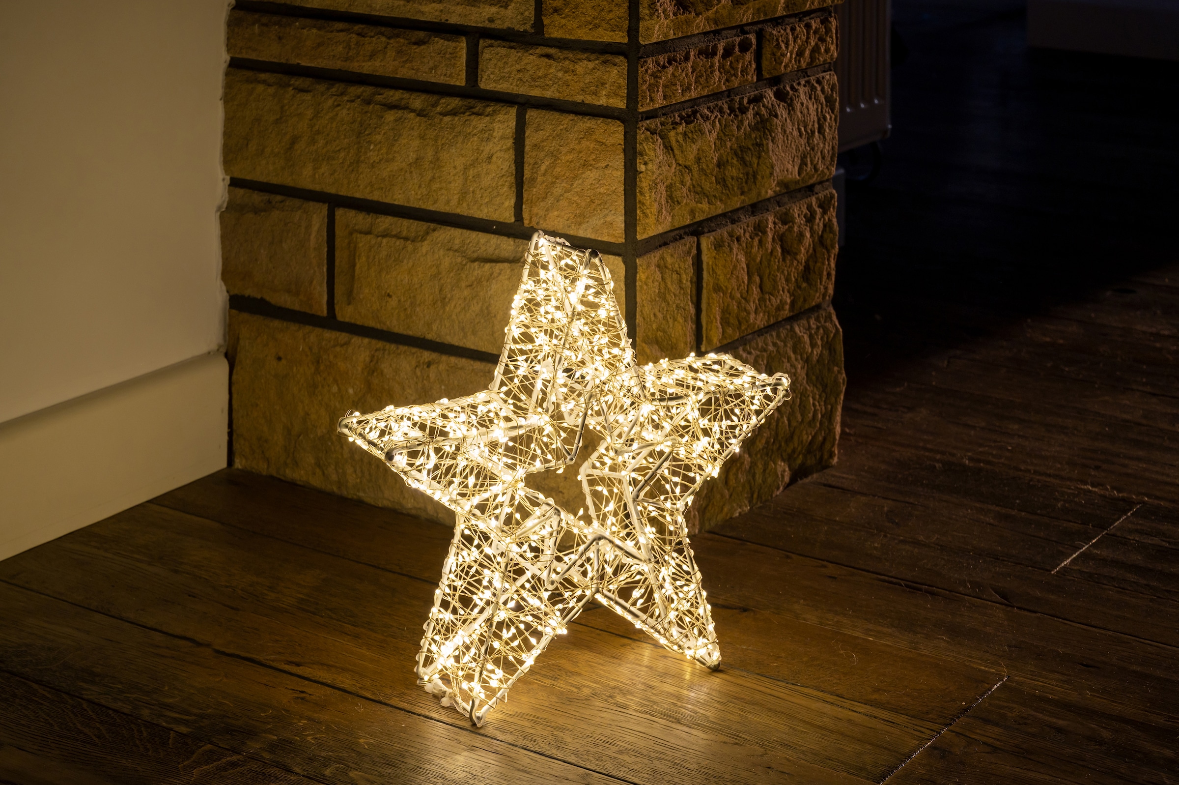 Star-Max LED Stern auf 960 Rechnung LED kaufen stromsparende aussen«, Weihnachtsdeko »Weihnachtsstern, flammig-flammig