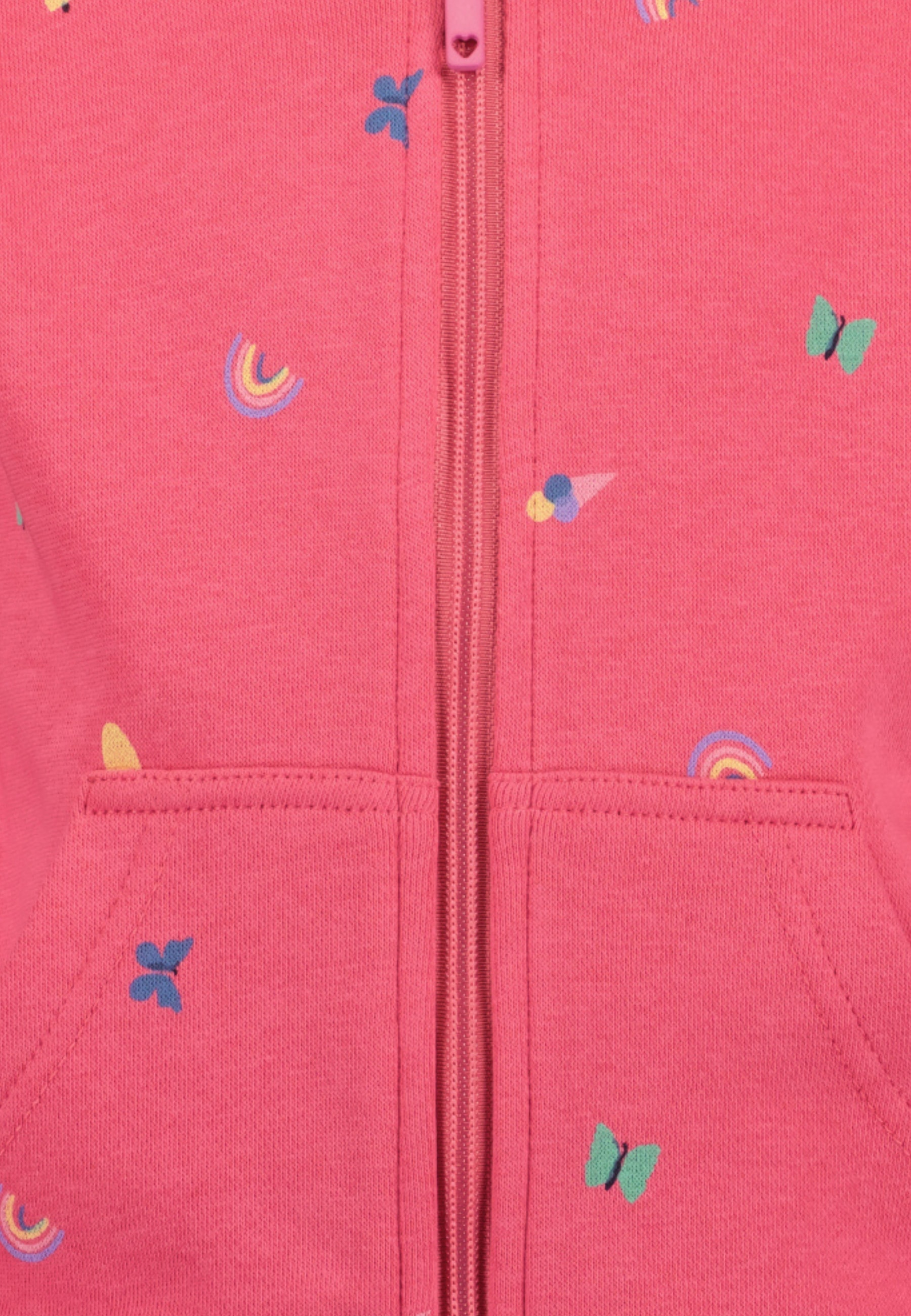 Blue Seven Kapuzensweatjacke allover bedruckt