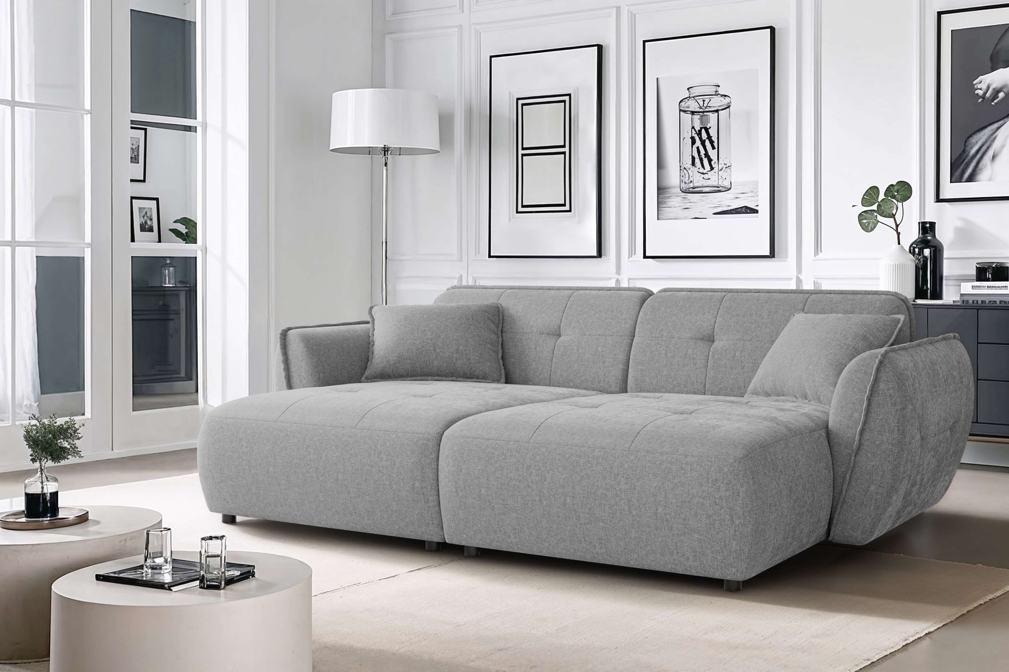 Home affaire Big-Sofa »MIRELDA Design-Sofa mit Steppungen, extra tief, Brei günstig online kaufen