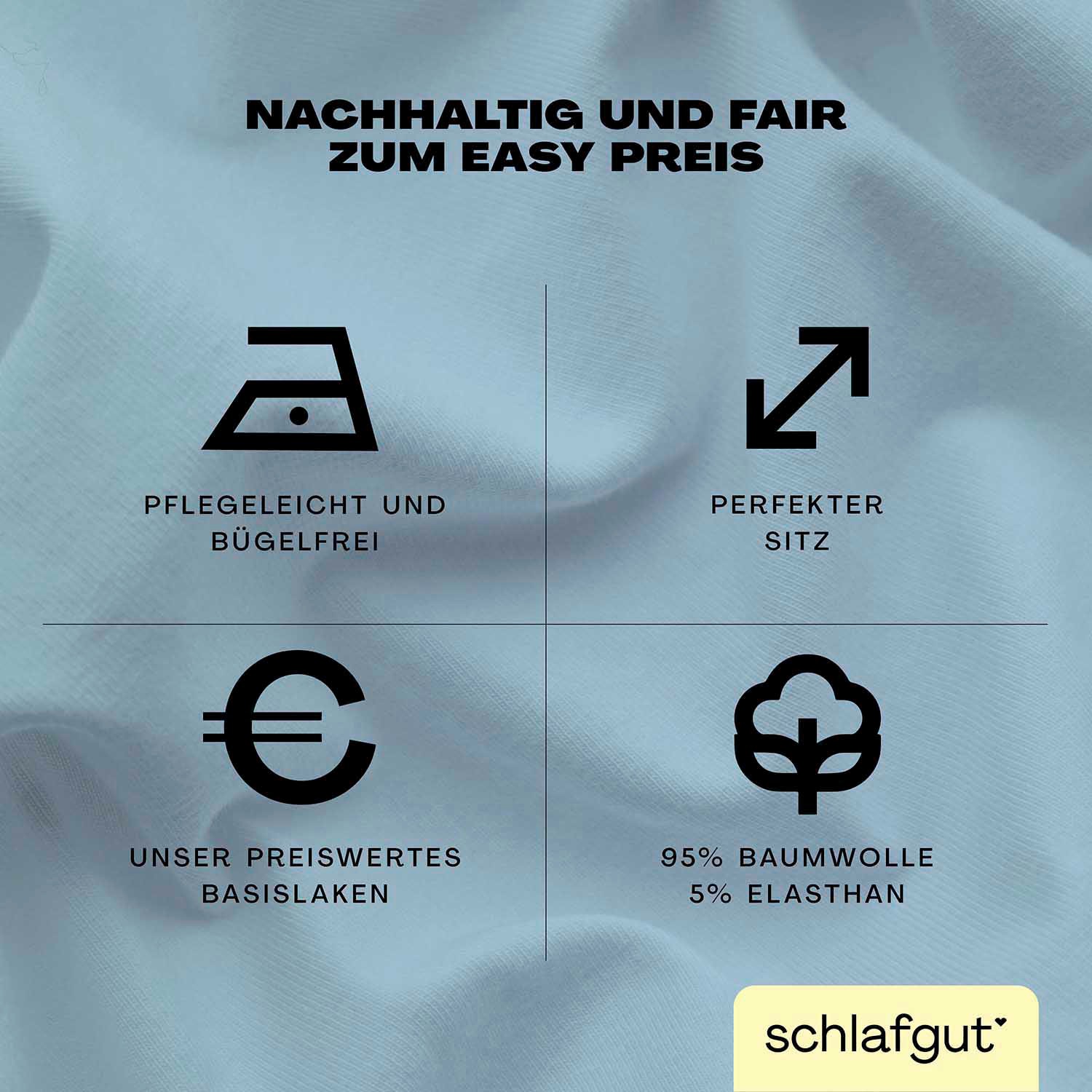 Schlafgut Spannbettlaken »EASY Jersey Elasthan Topper«, MADE IN GREEN by OEKO-TEX®