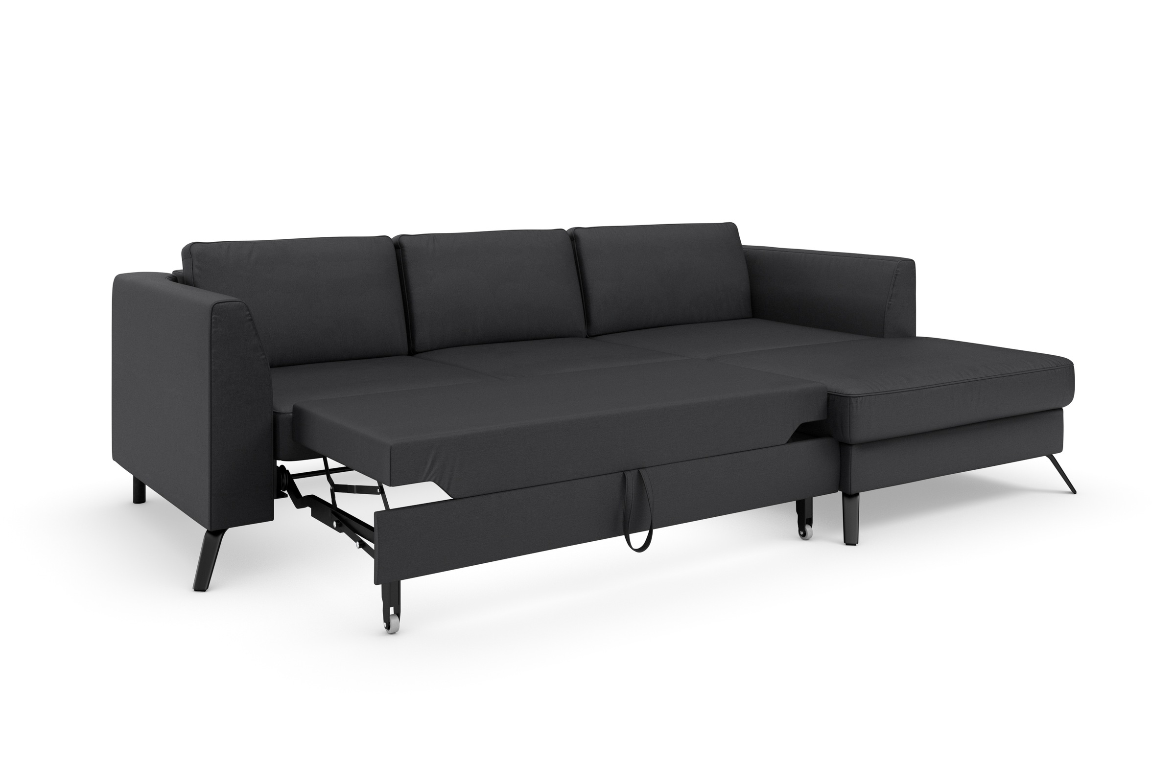 sit&more Ecksofa »Olsen L-Form«, inklusive Sitztiefenverstellung, wahlweise mit Bettfunktion, 15cm hoch