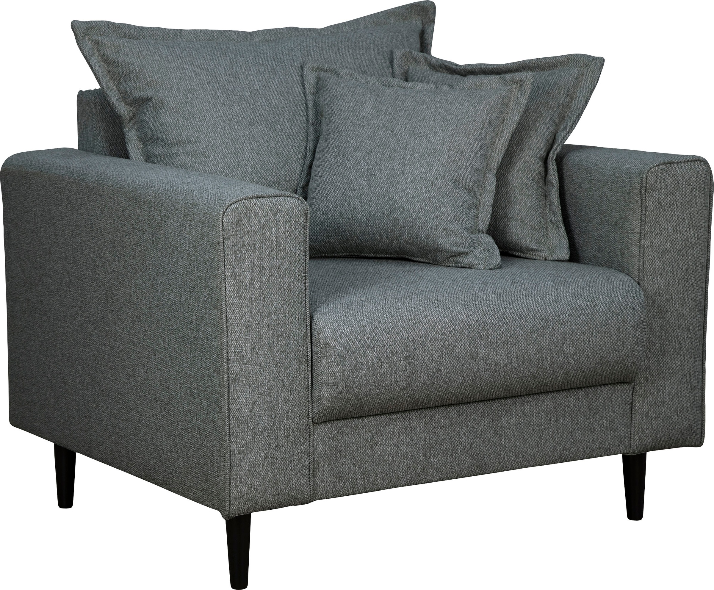 Home affaire Sessel »VEYRAS Loungesessel, Maße B/T/H: 95/84/76 cm«, mit Wellenunterfederung, incl. Kissen